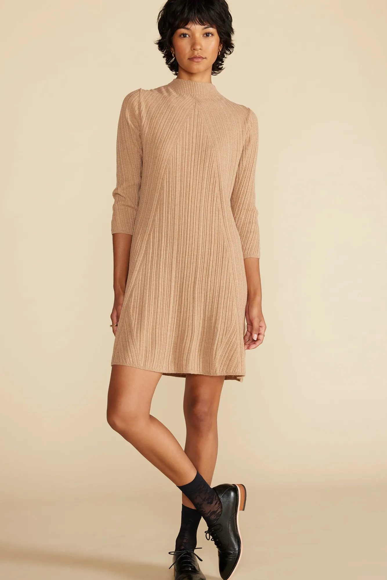 Amour Vert Sidony Mini Sweater Dress- Dresses|Clearance