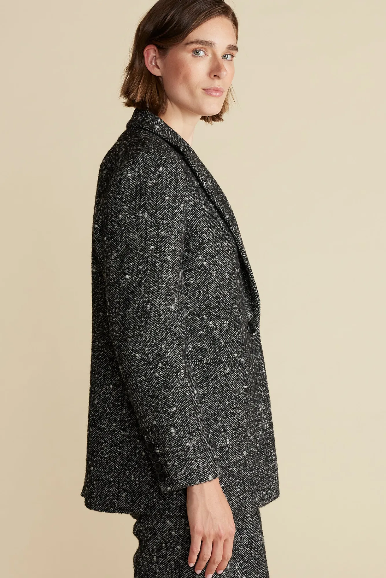 Amour Vert Alix Boyfriend Blazer- Jackets & Outerwear|Clearance