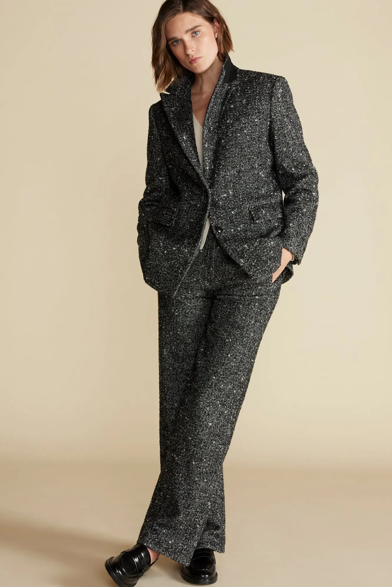 Amour Vert Alix Boyfriend Blazer- Jackets & Outerwear|Clearance