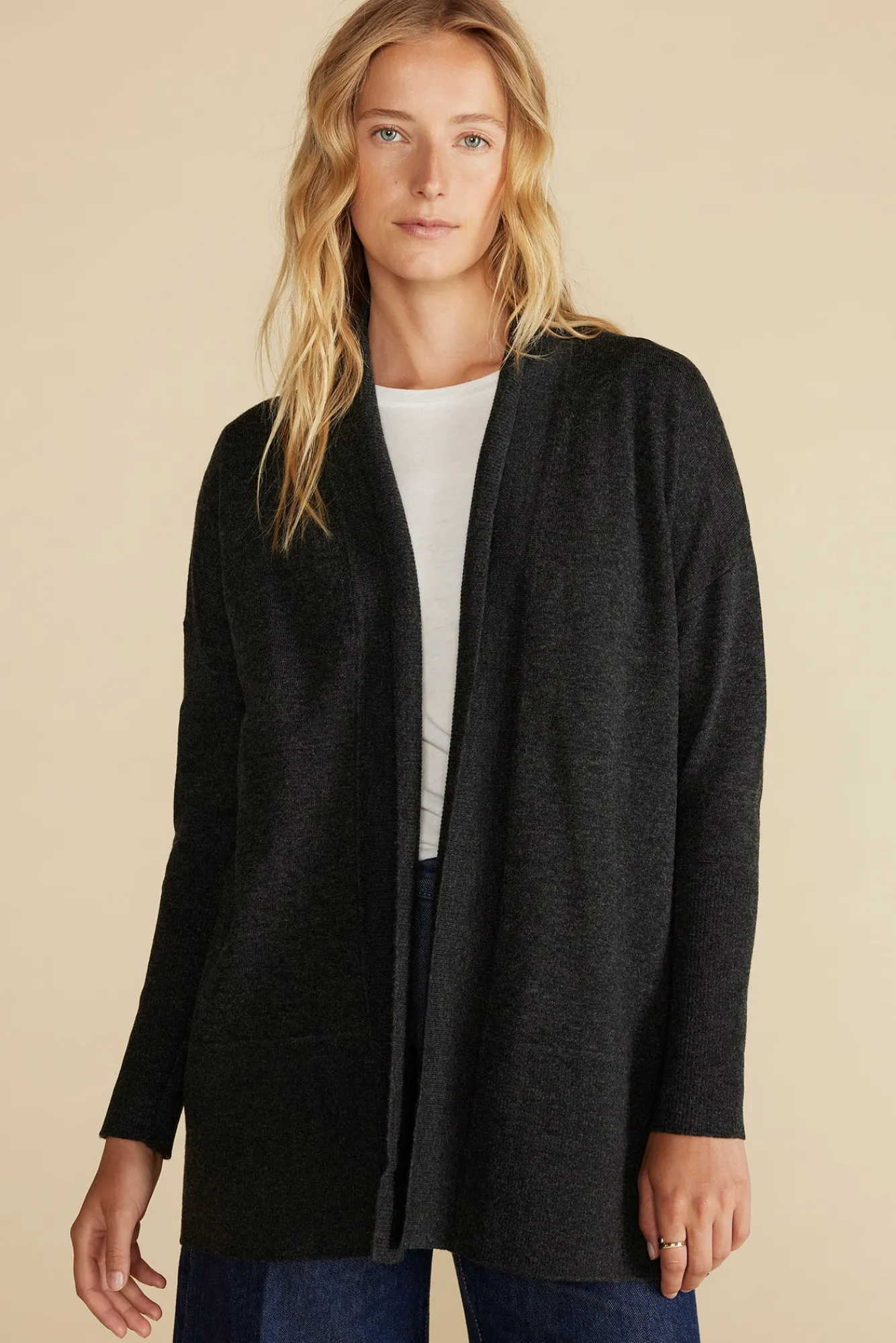 Amour Vert Bailey Wool Sweater Coat- Sweaters & Cardigans|Clearance