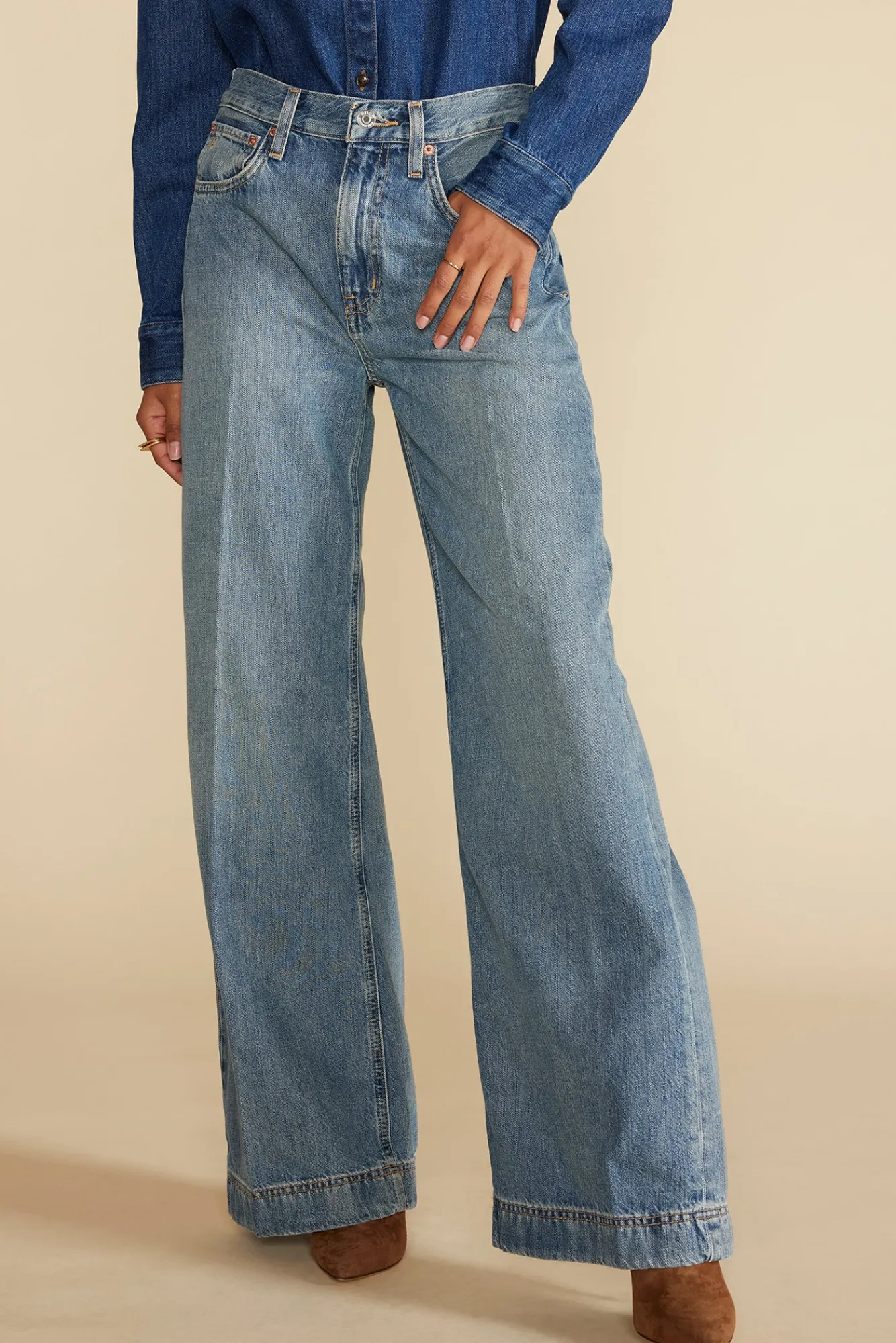 Amour Vert ETICA Devon Wide Leg Jean- Pants|Denim