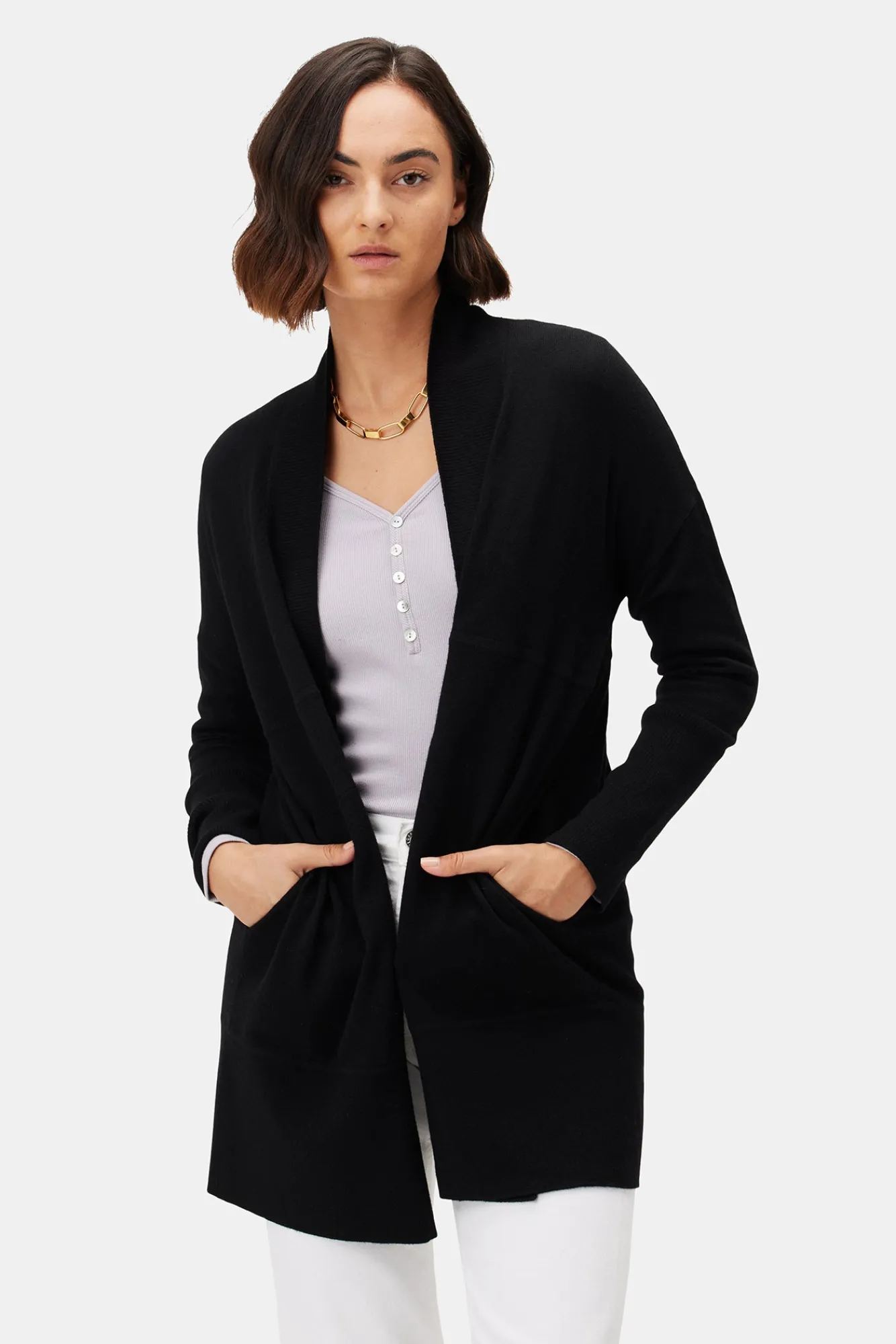 Amour Vert Bailey Delight Eco Cardigan- Sweaters & Cardigans|Clearance