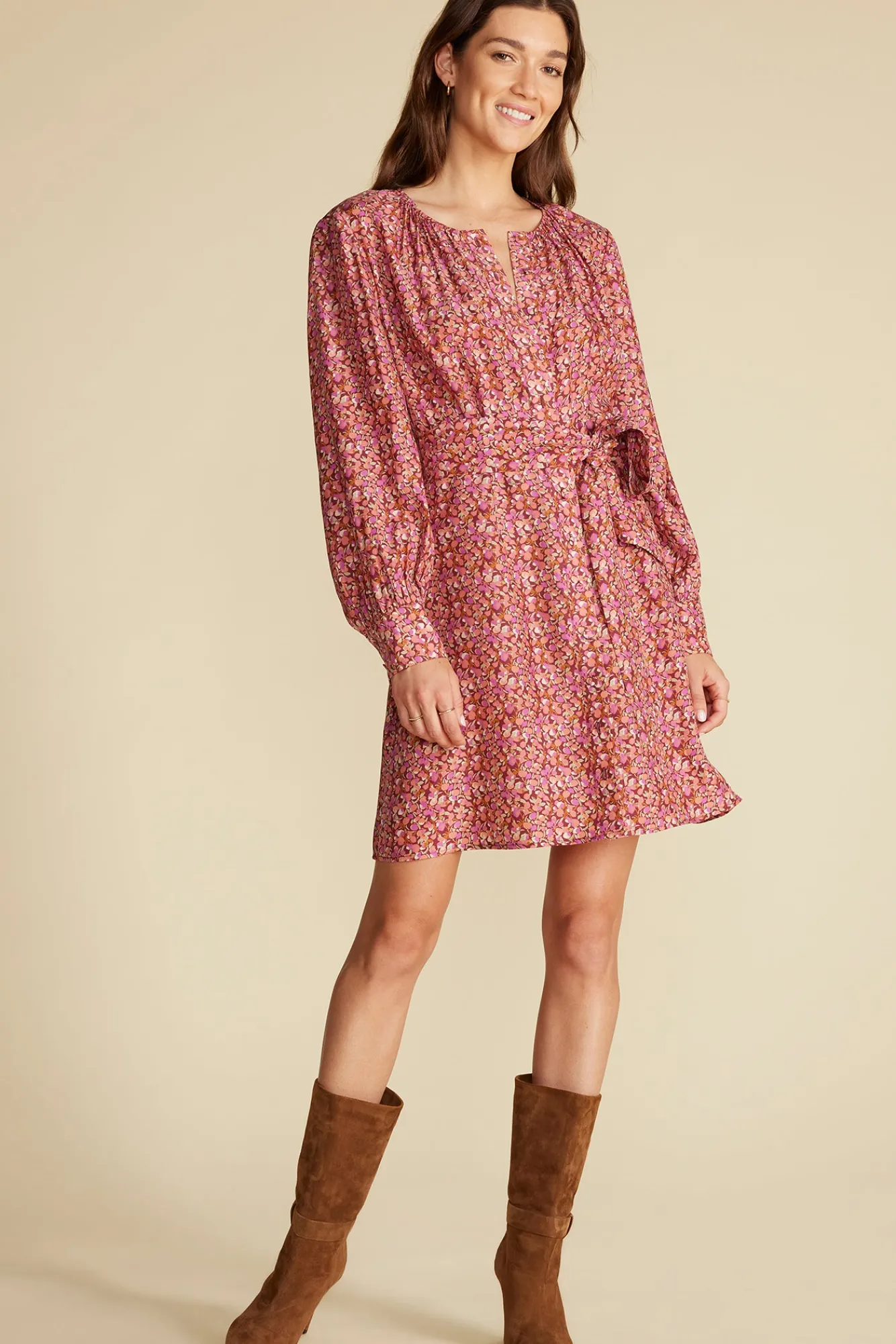 Amour Vert Marais Button Front Dress- Dresses