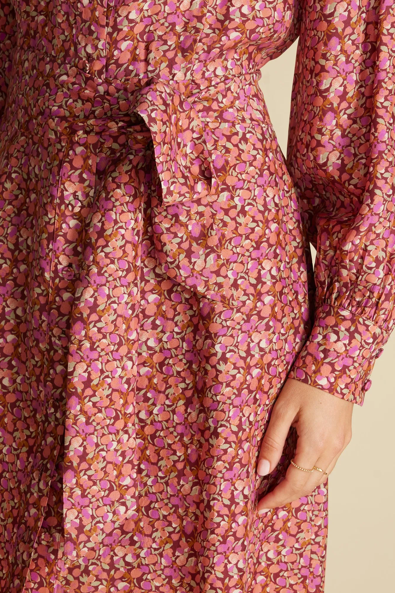 Amour Vert Marais Button Front Dress- Dresses