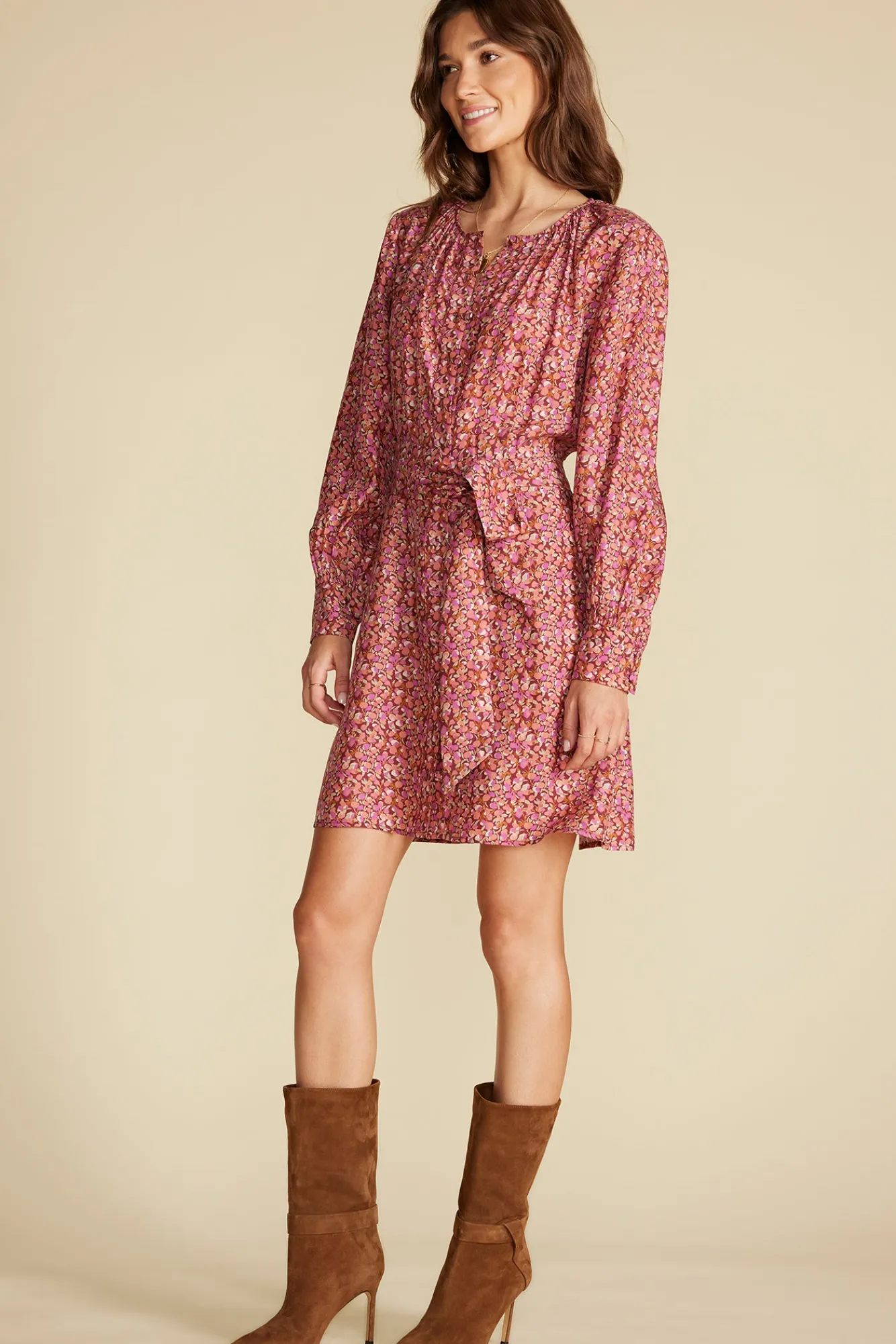 Amour Vert Marais Button Front Dress- Dresses