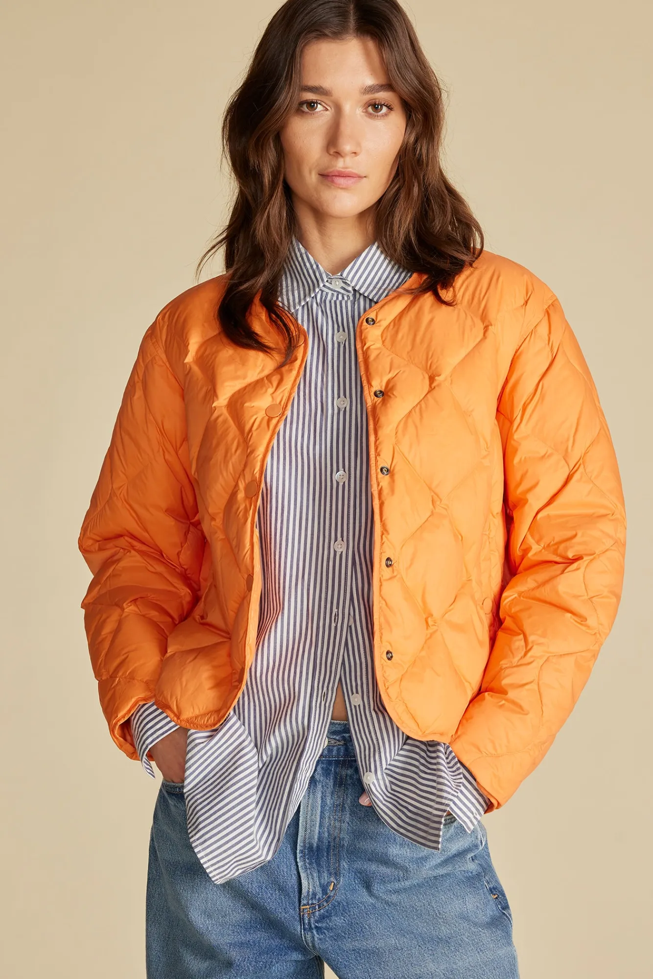 Amour Vert Solene Quilted Puffer Jacket- Jackets & Outerwear|Clearance