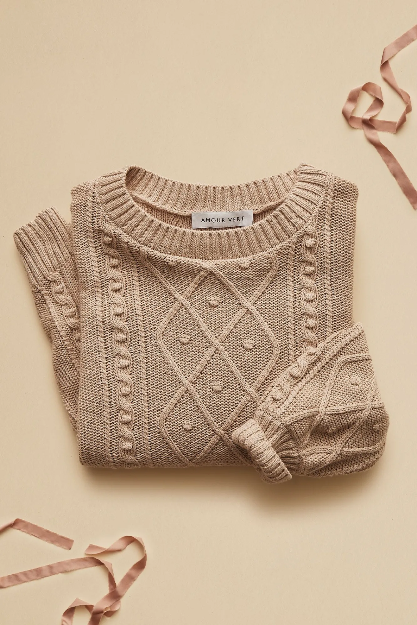 Amour Vert Faedra Organic Cotton Sweater- Sweaters & Cardigans