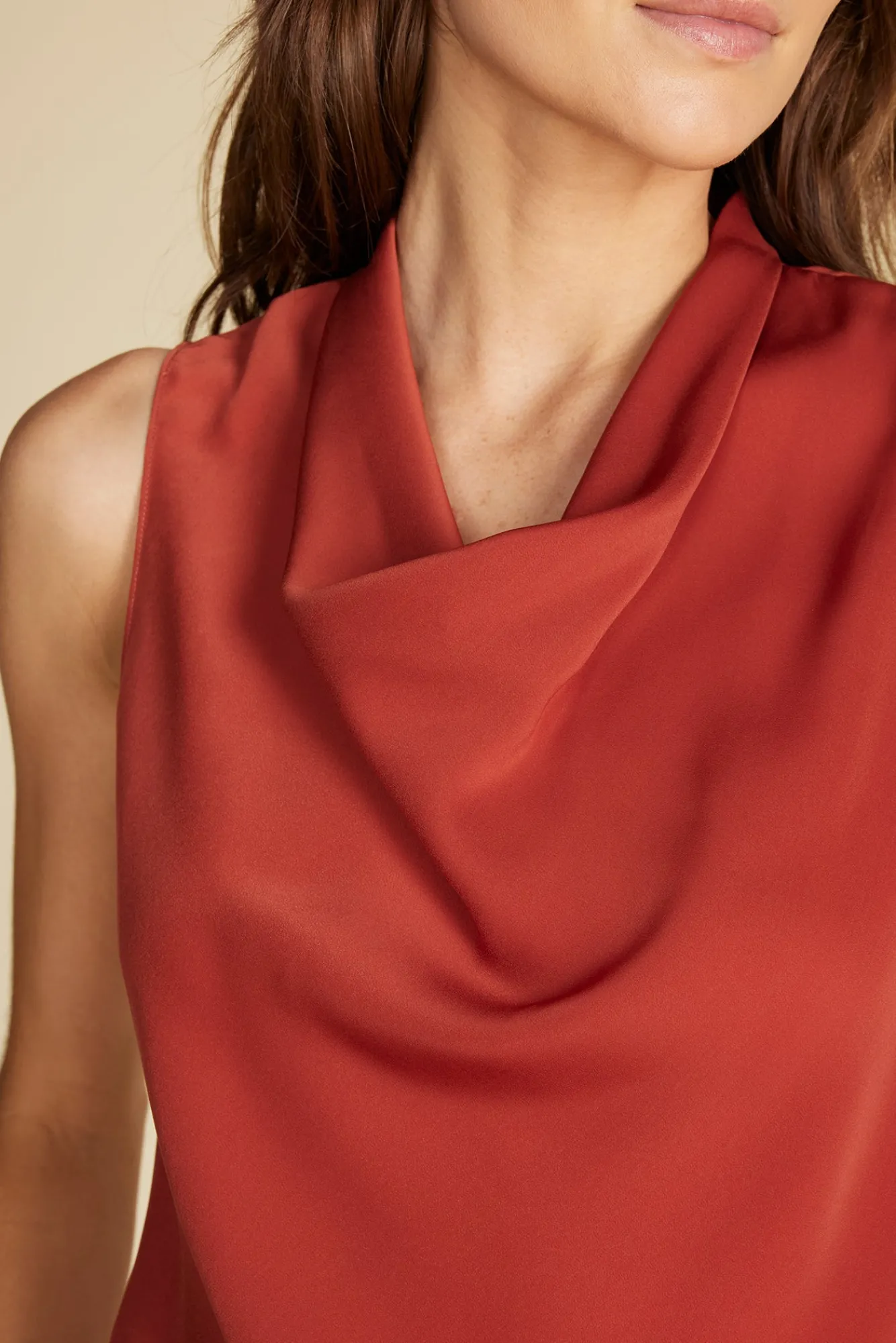 Amour Vert Ann Draped Tank- Tops