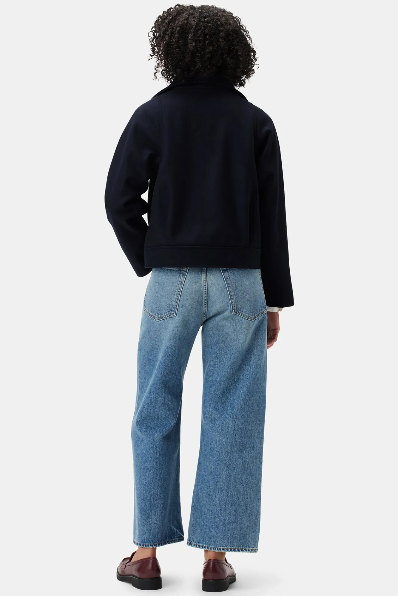 Amour Vert Joelle Wool Twill Jacket- Jackets & Outerwear|Clearance