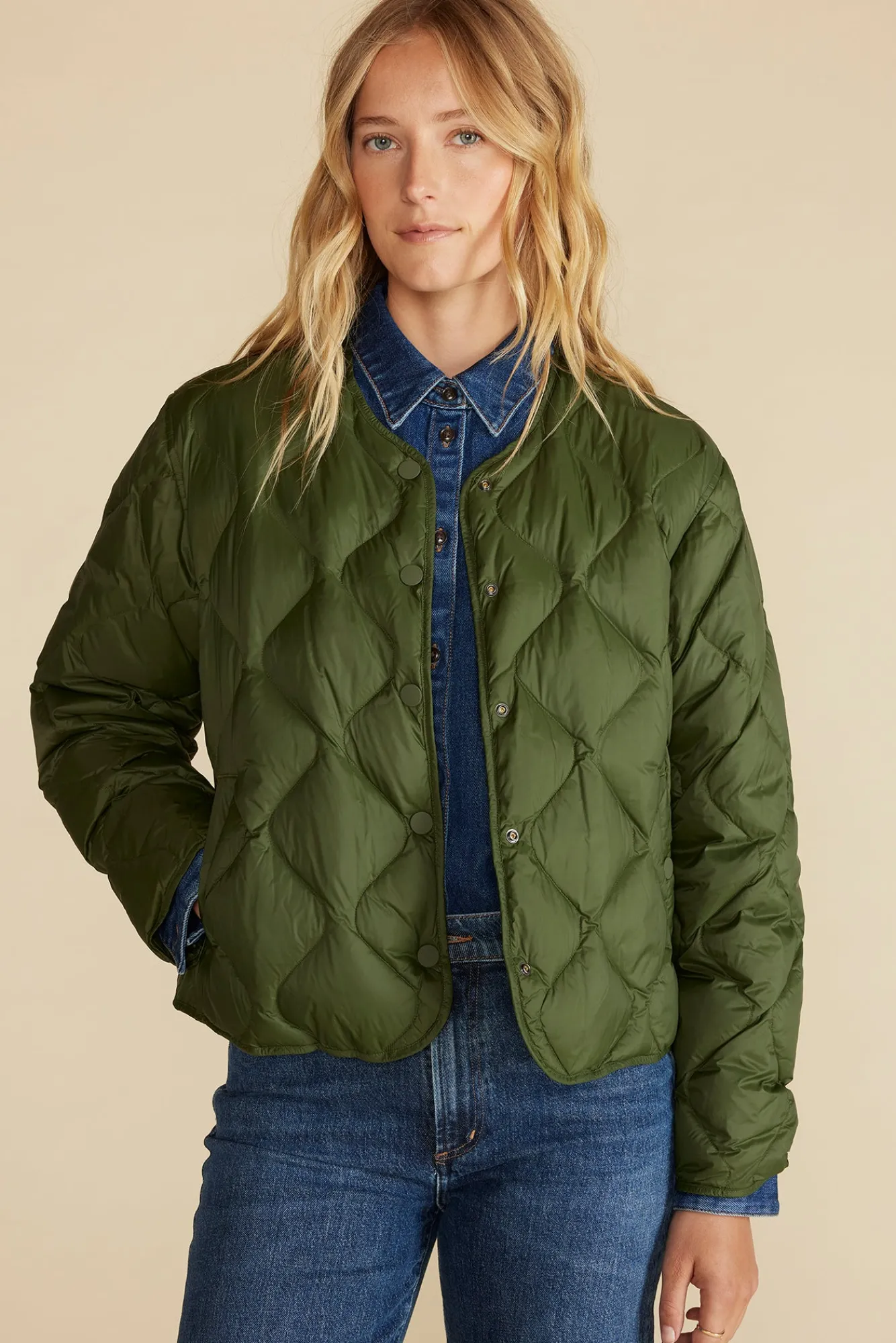 Amour Vert Solene Quilted Puffer Jacket- Jackets & Outerwear|Clearance