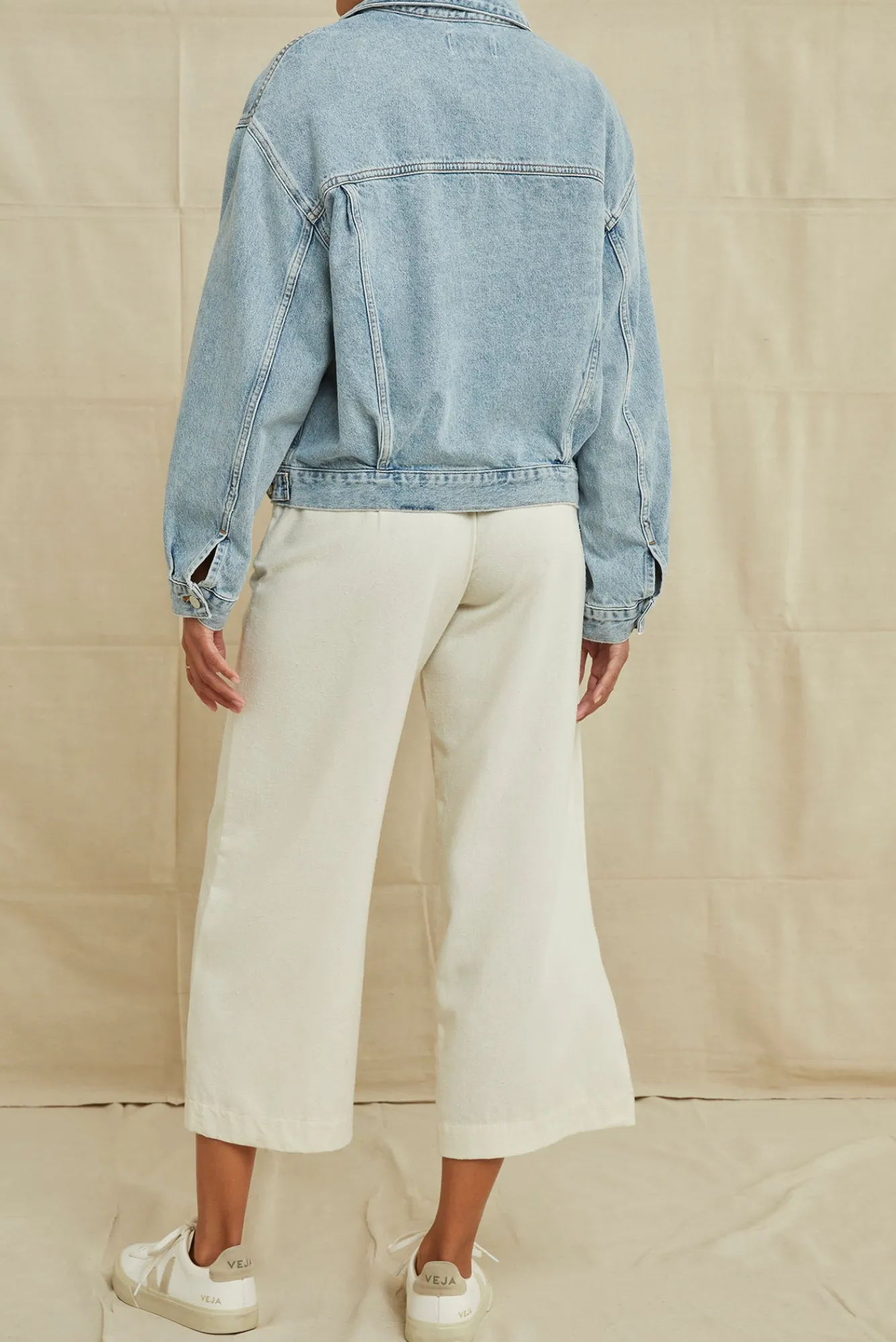 Amour Vert AGOLDE Charli Denim Jacket- Denim|Clearance