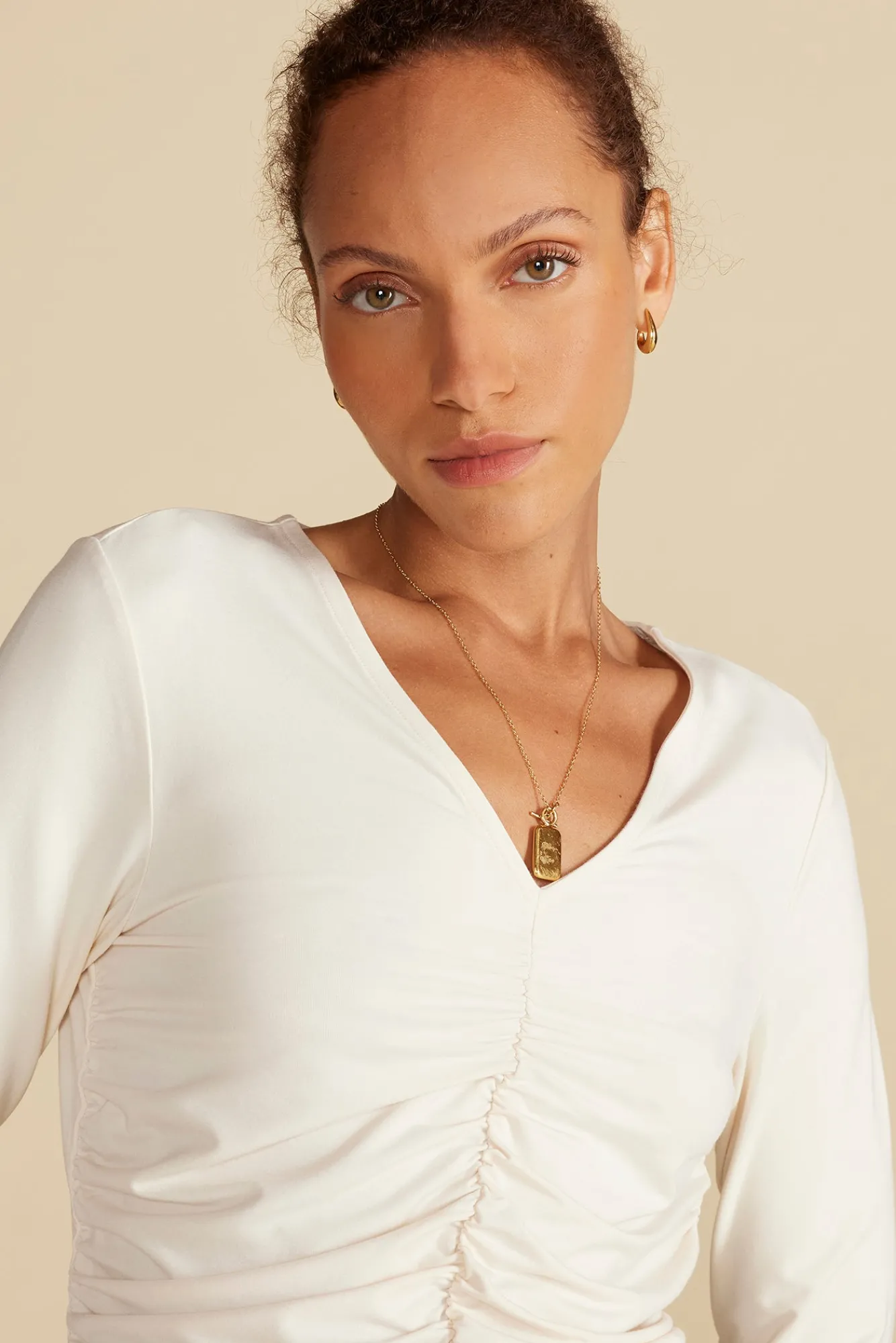 Amour Vert Elise Bamboo Knit Top- Tops|Clearance