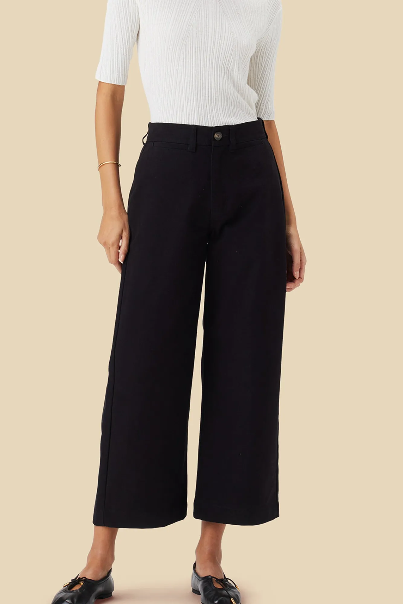 Amour Vert Wide Leg Utility Pant- Pants|Clearance