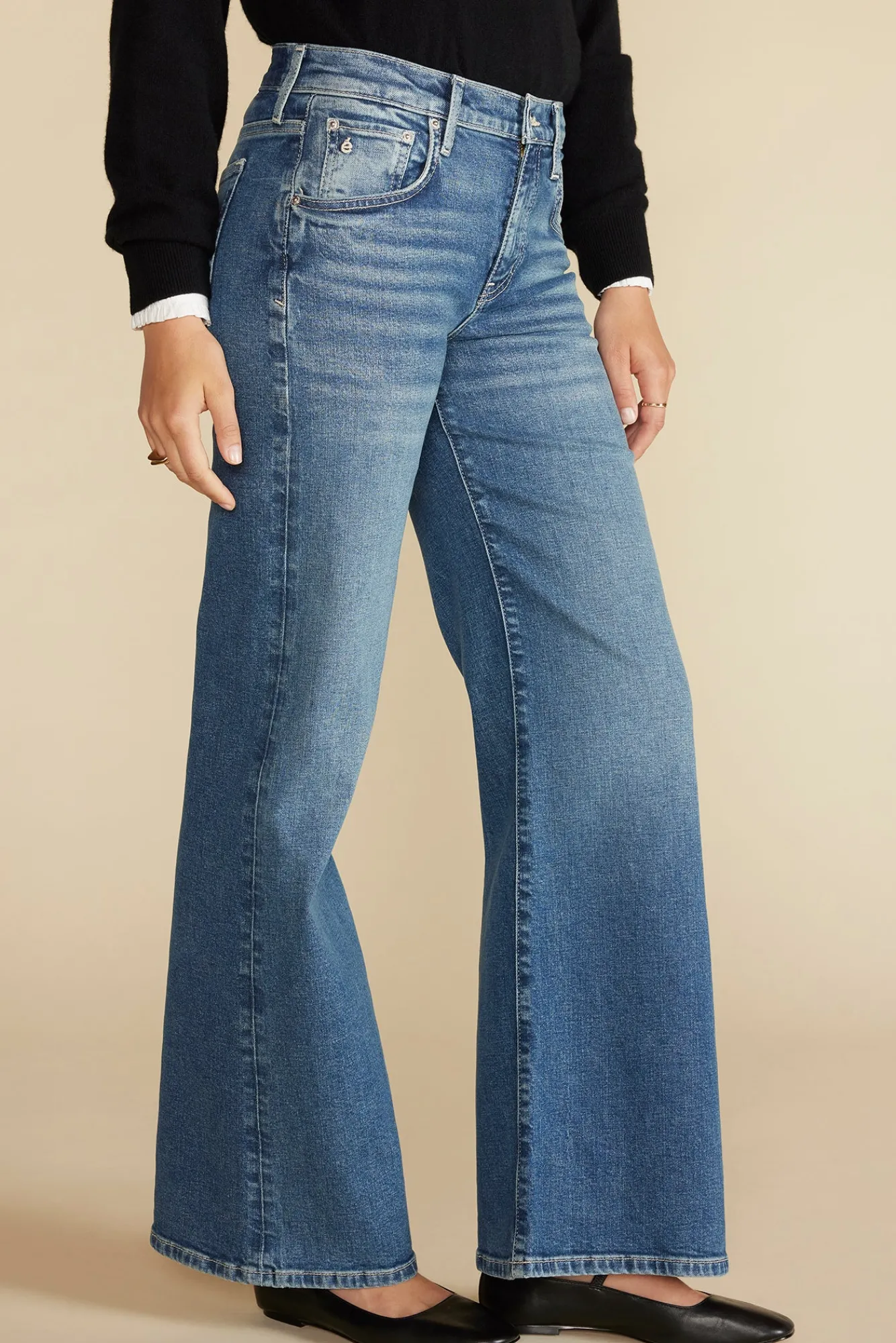 Amour Vert ETICA Romi Wide Leg Jean- Pants|Denim