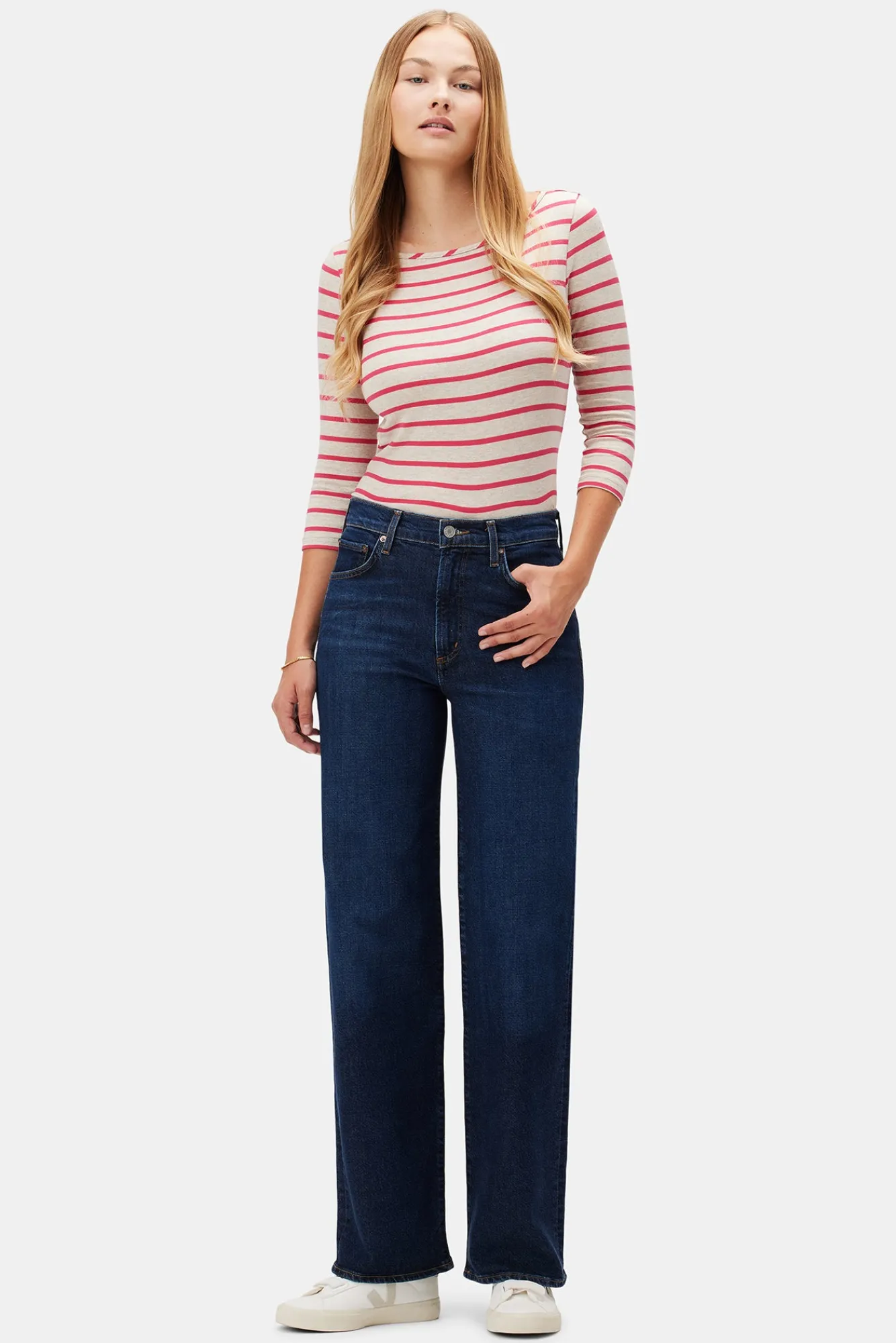 Amour Vert AGOLDE Harper Wide Straight Jean- Pants|Denim