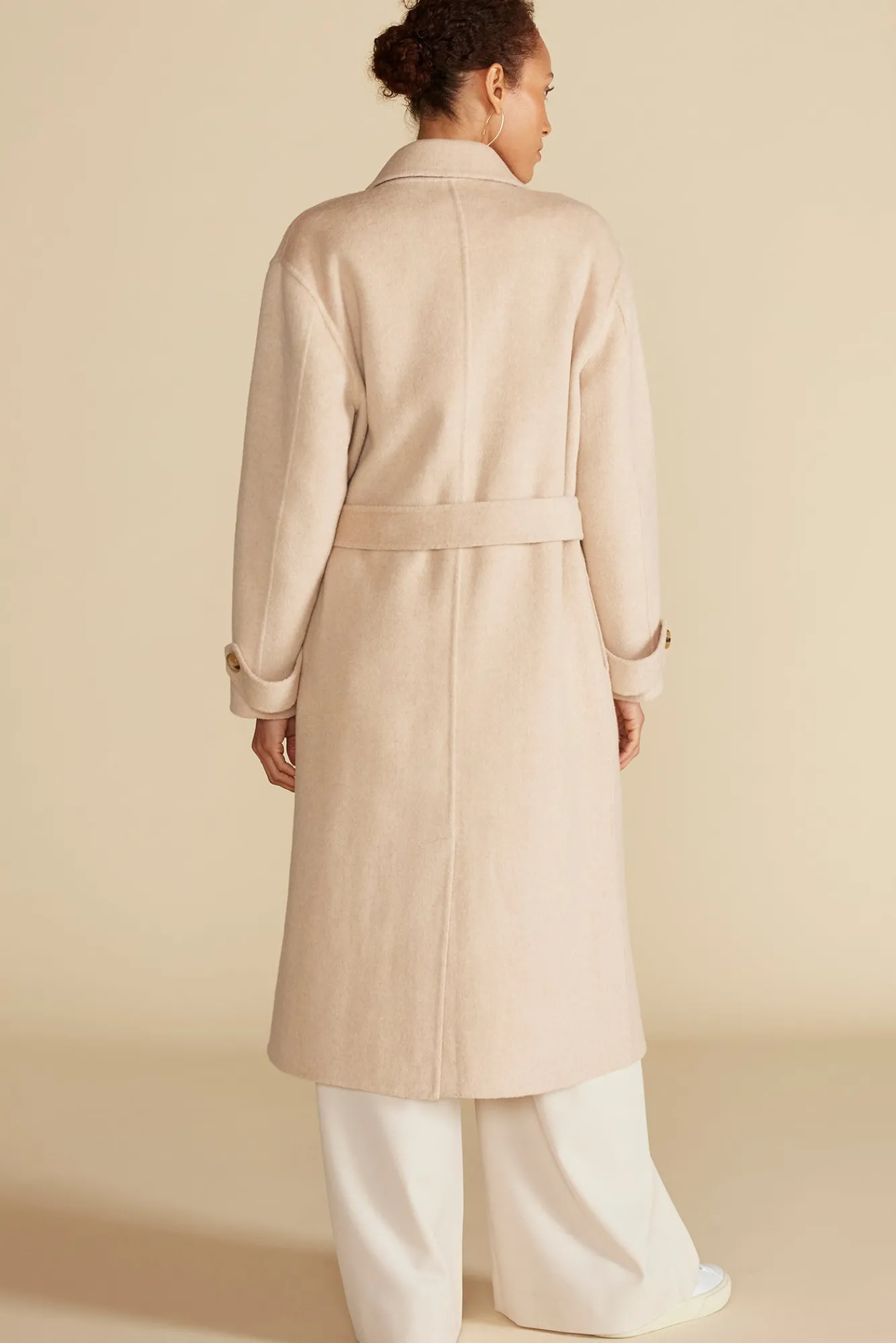 Amour Vert Lya Felted Wool Coat- Jackets & Outerwear