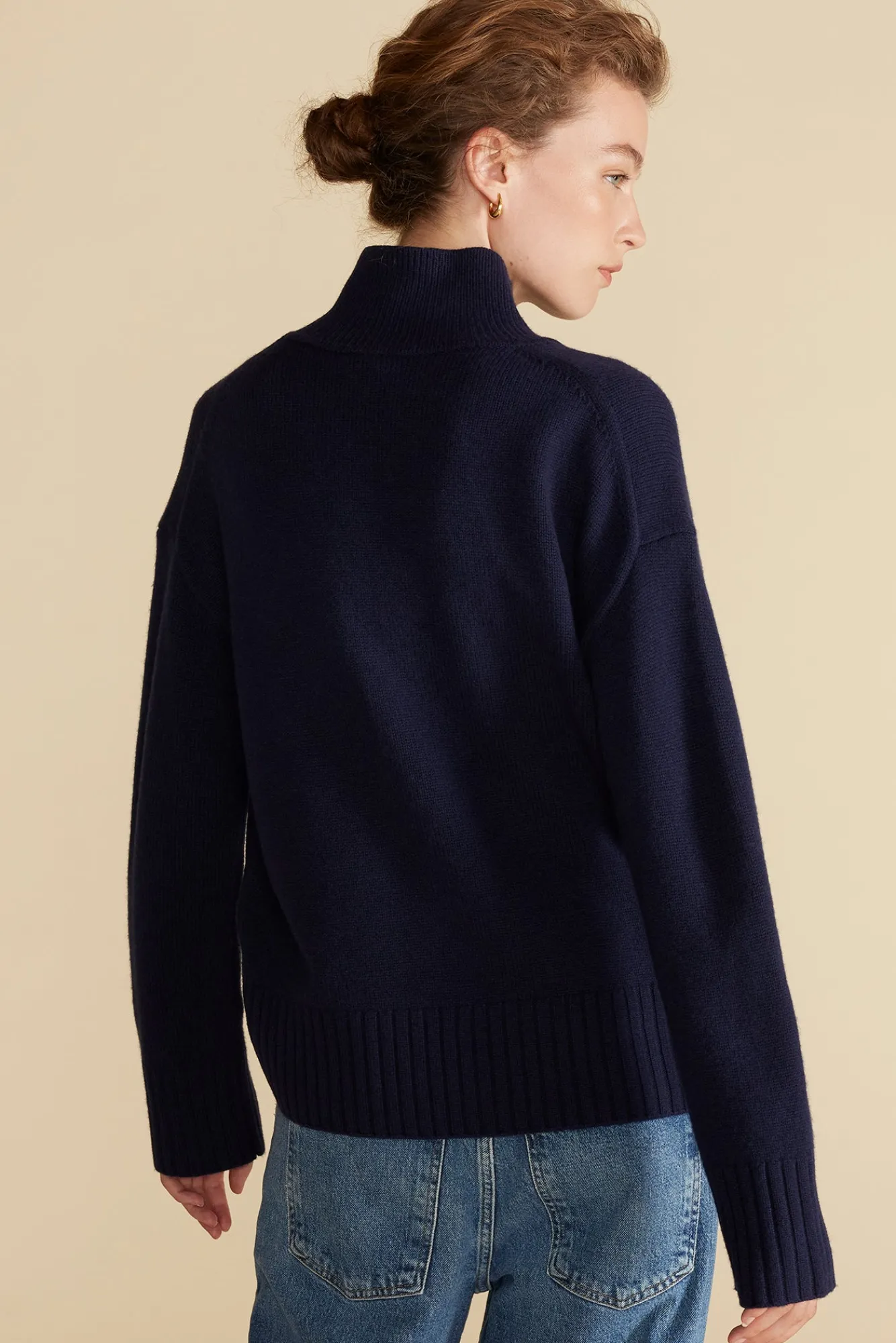 Amour Vert Leonie Turtleneck Sweater- Sweaters & Cardigans