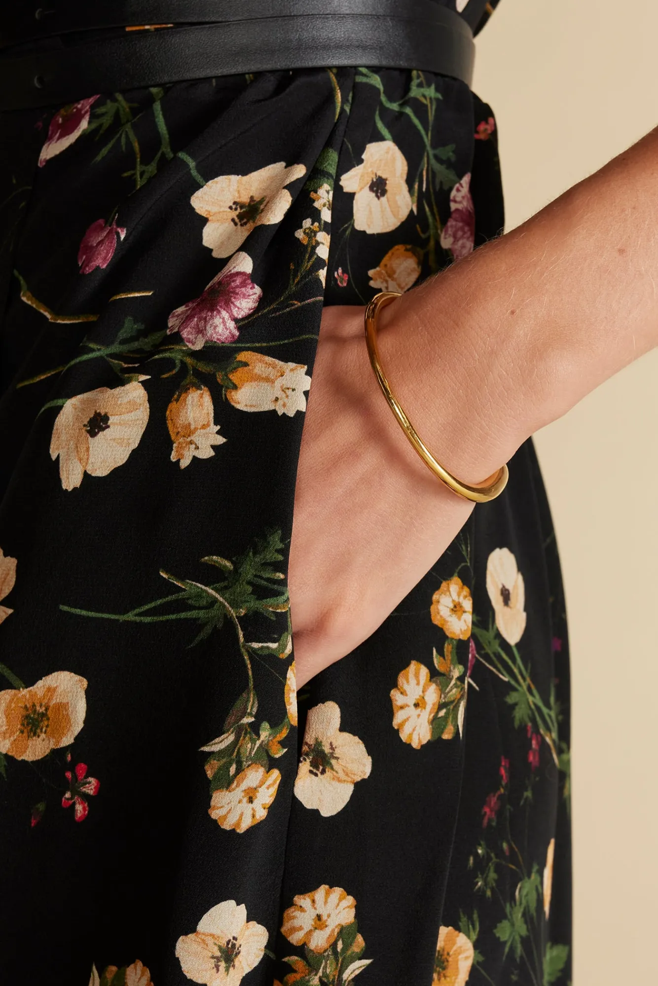 Amour Vert Nicolette Washable Silk Dress- Dresses