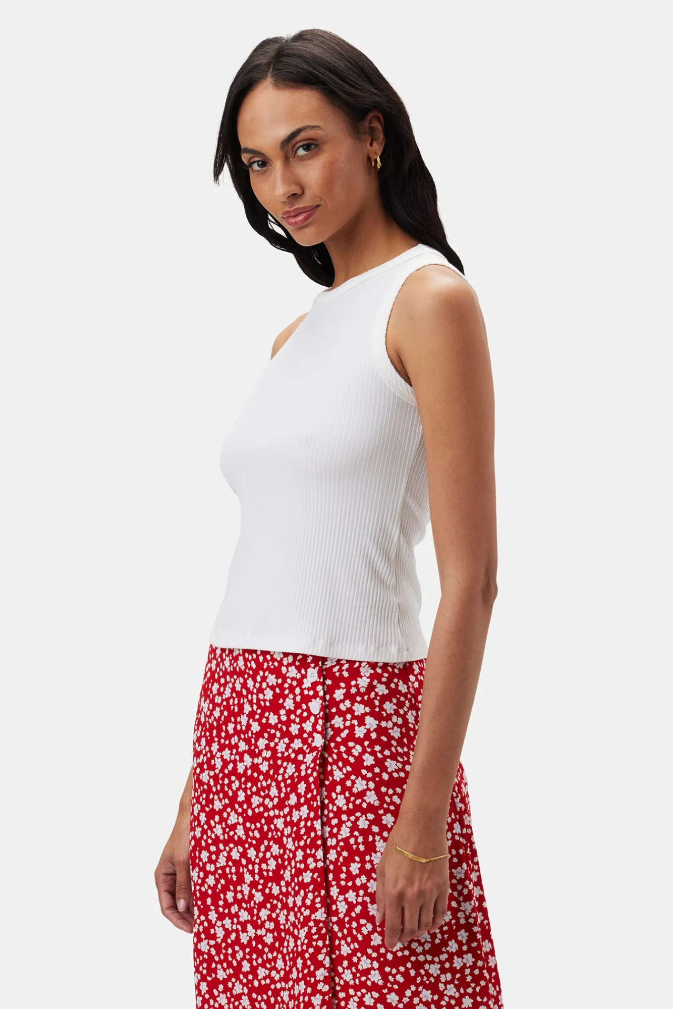 Amour Vert Asmet Paris Rib Tank- Tops|Clearance