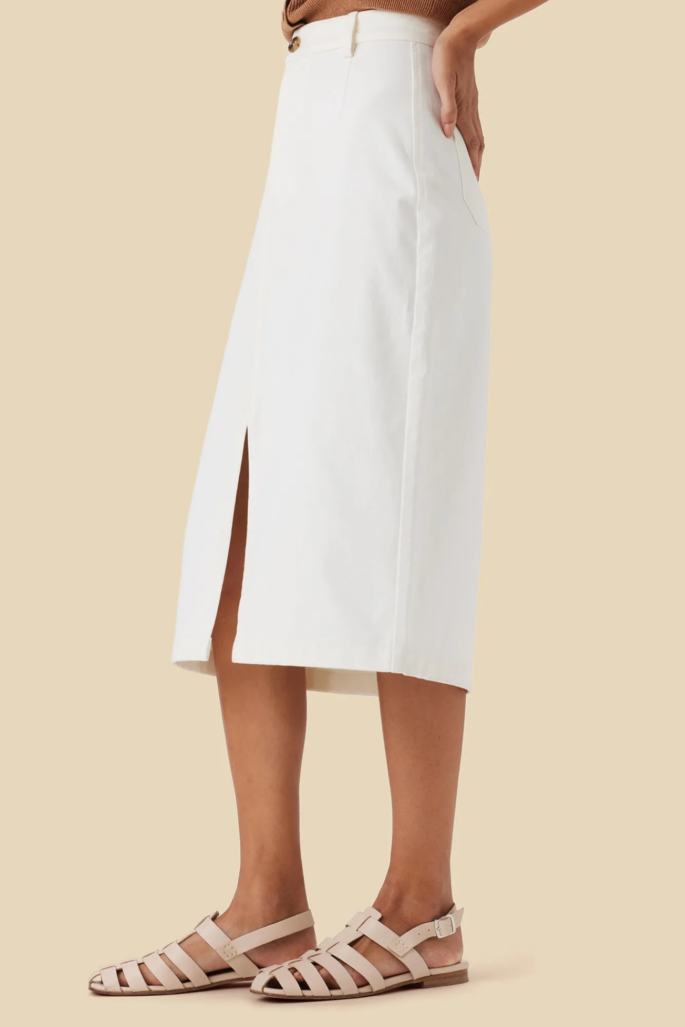 Amour Vert Lina Organic Cotton Skirt- Skirts|Clearance