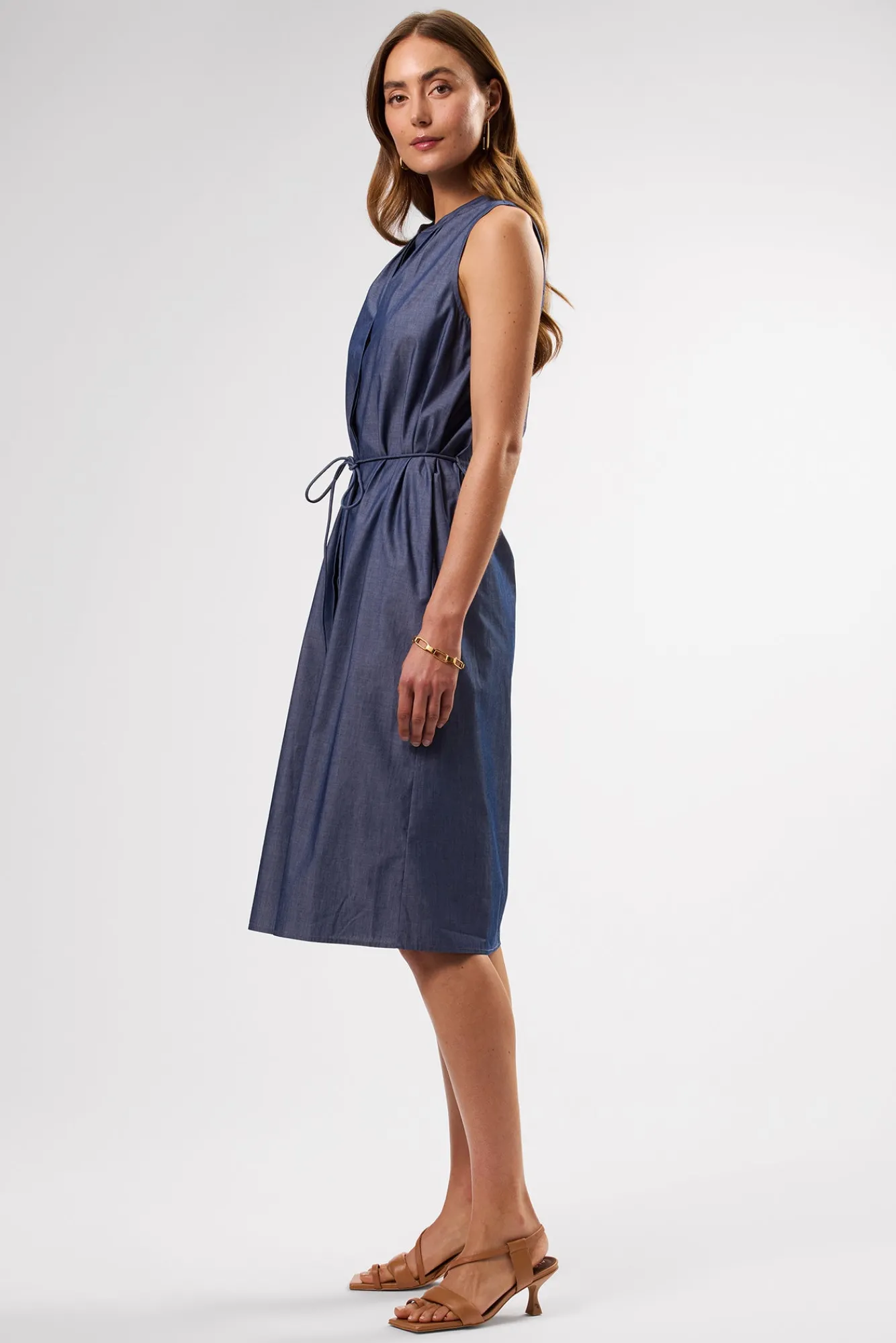 Amour Vert Kylen Organic Cotton Shirt Dress- Dresses|Clearance