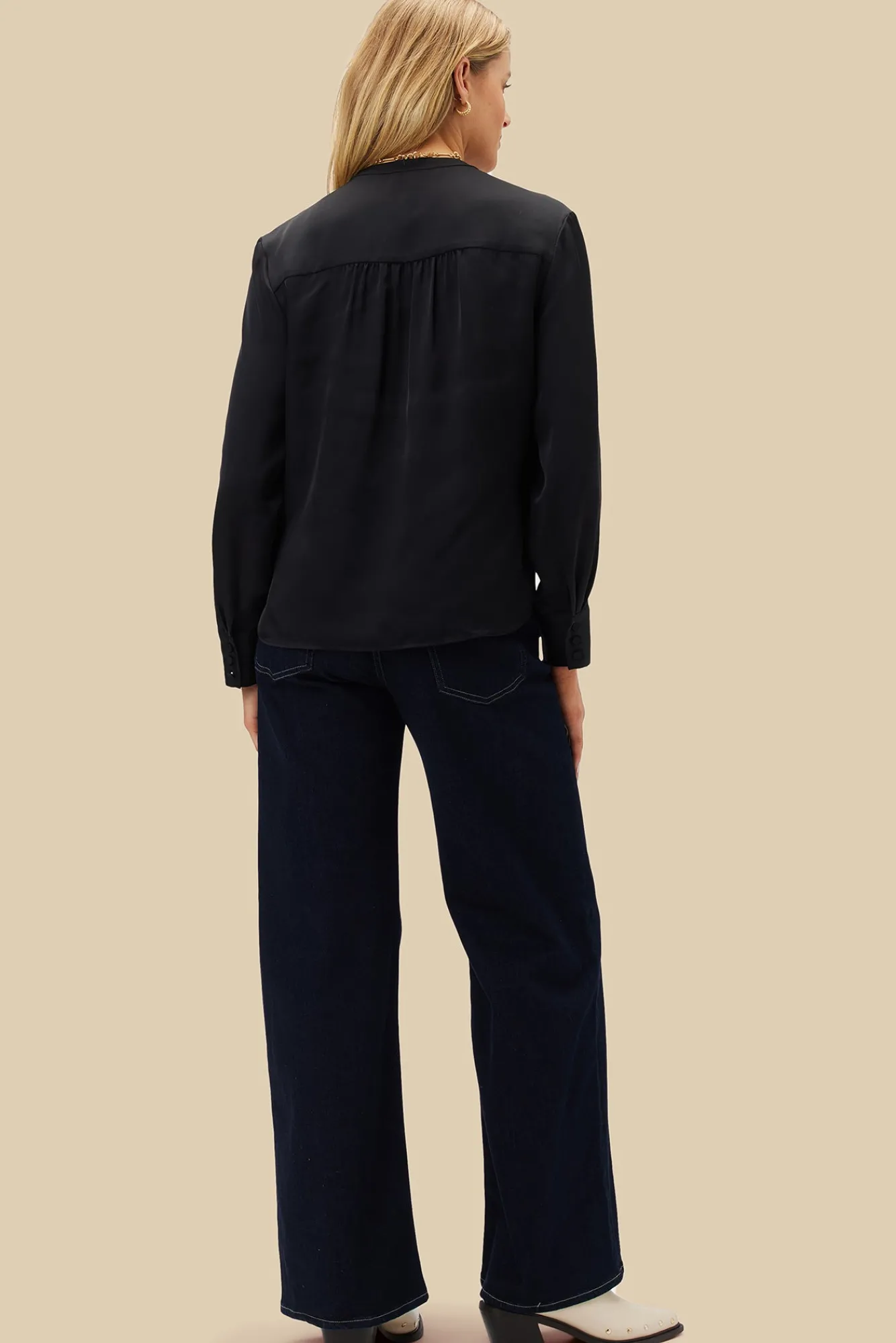 Amour Vert Kali Button Front Blouse- Blouses & Shirts|Tops