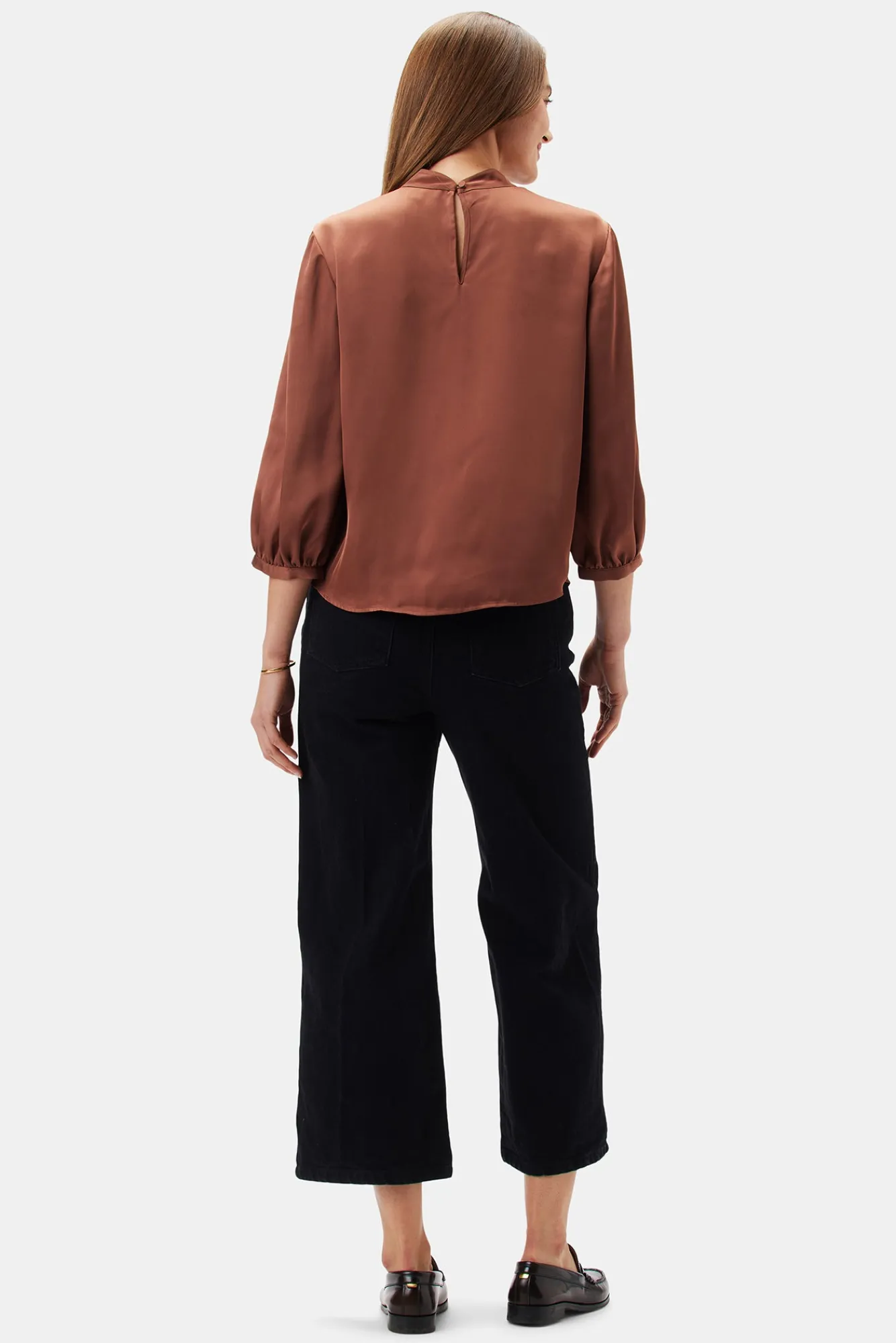 Amour Vert Jeanne 3/4 Sleeve Blouse- Tops|Clearance