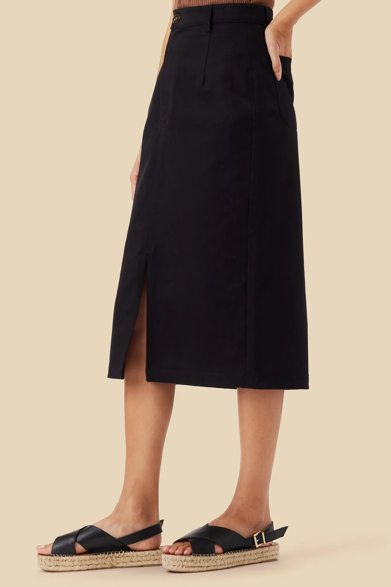 Amour Vert Lina Organic Cotton Skirt- Skirts|Clearance