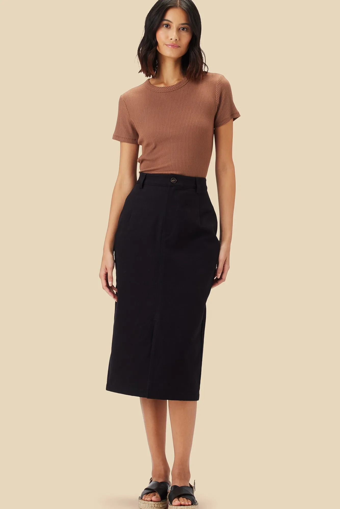 Amour Vert Lina Organic Cotton Skirt- Skirts|Clearance