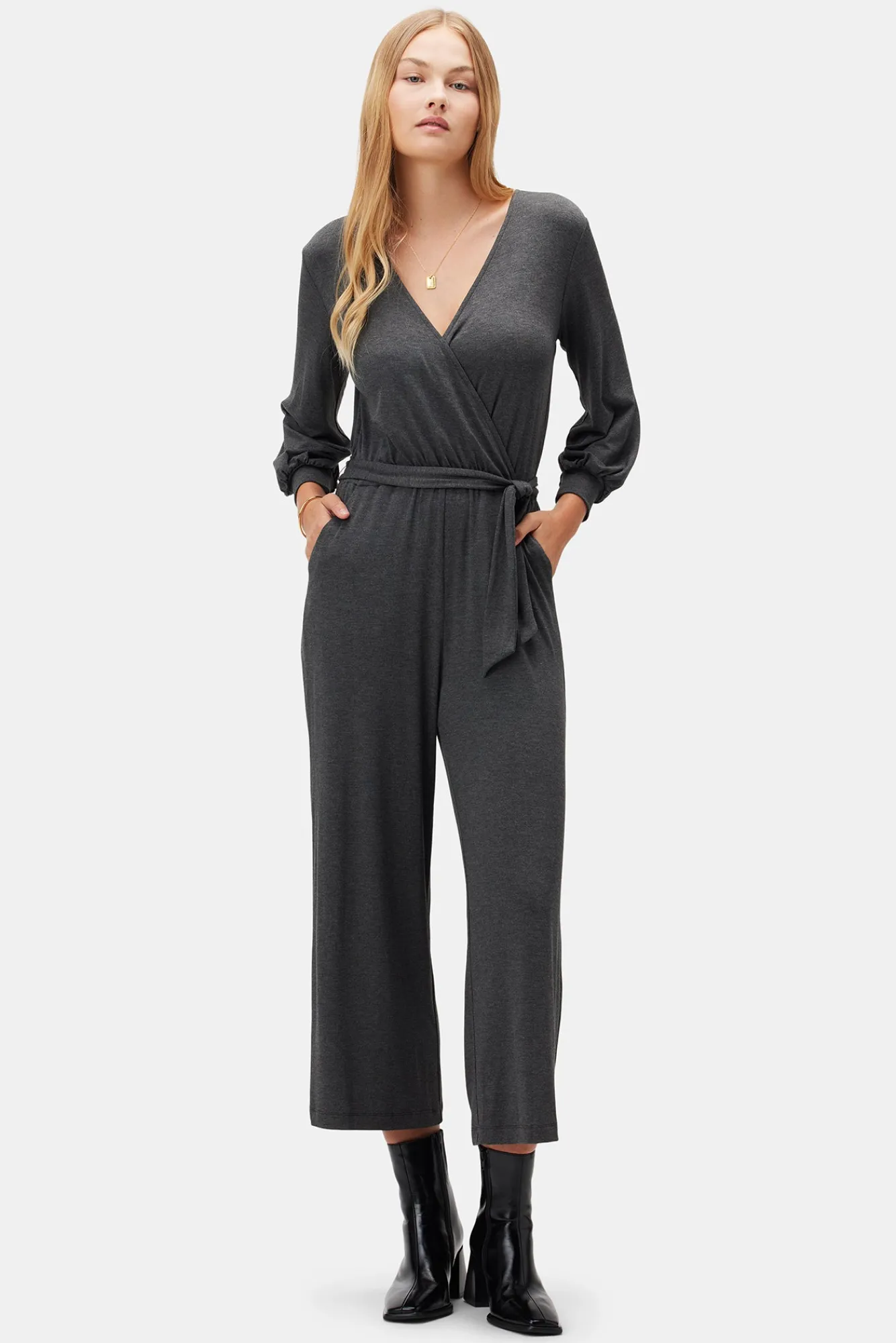 Amour Vert Everley Modal Jumpsuit- Jumpsuits|Clearance