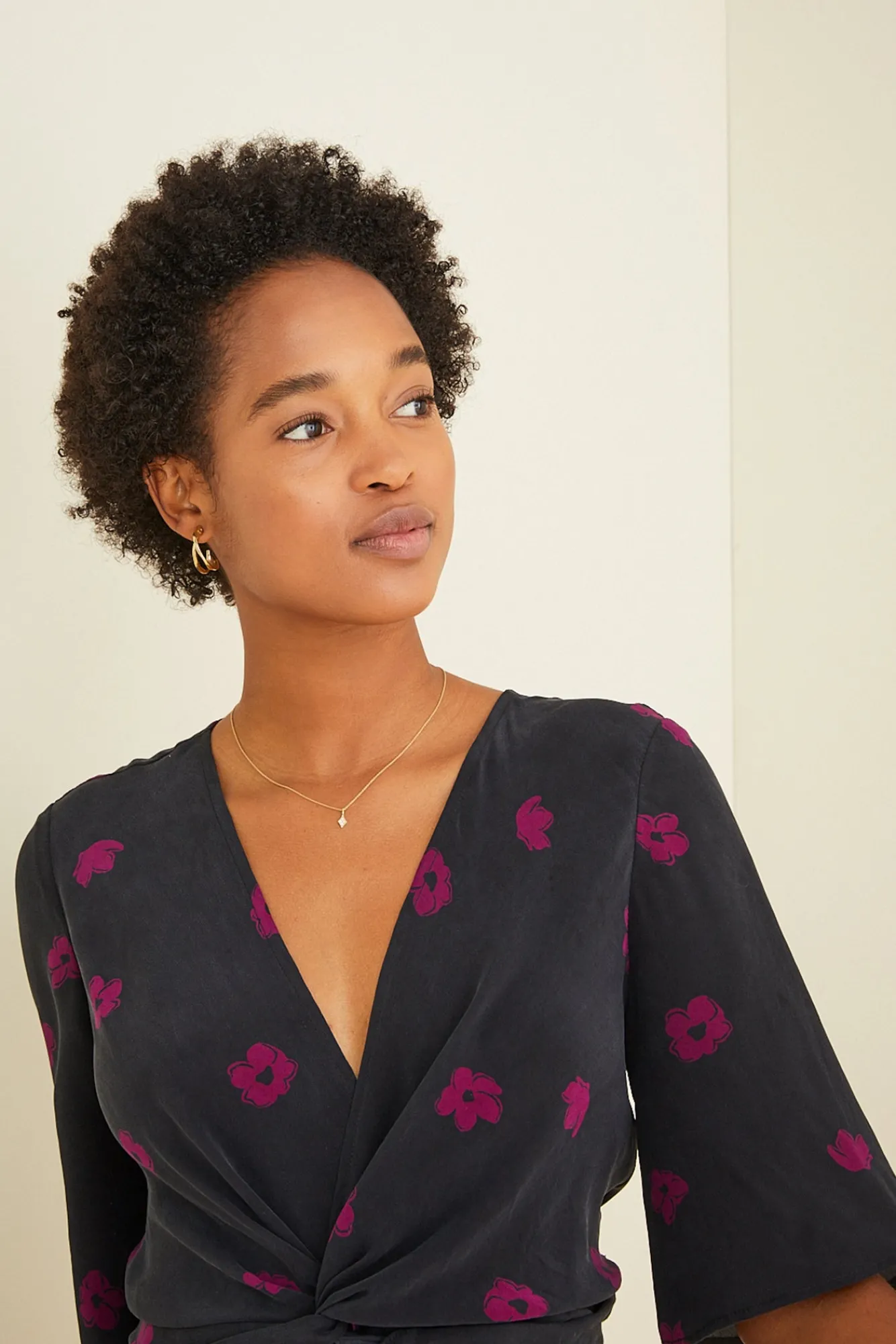 Amour Vert Joselle Silk Dress- Dresses|Clearance