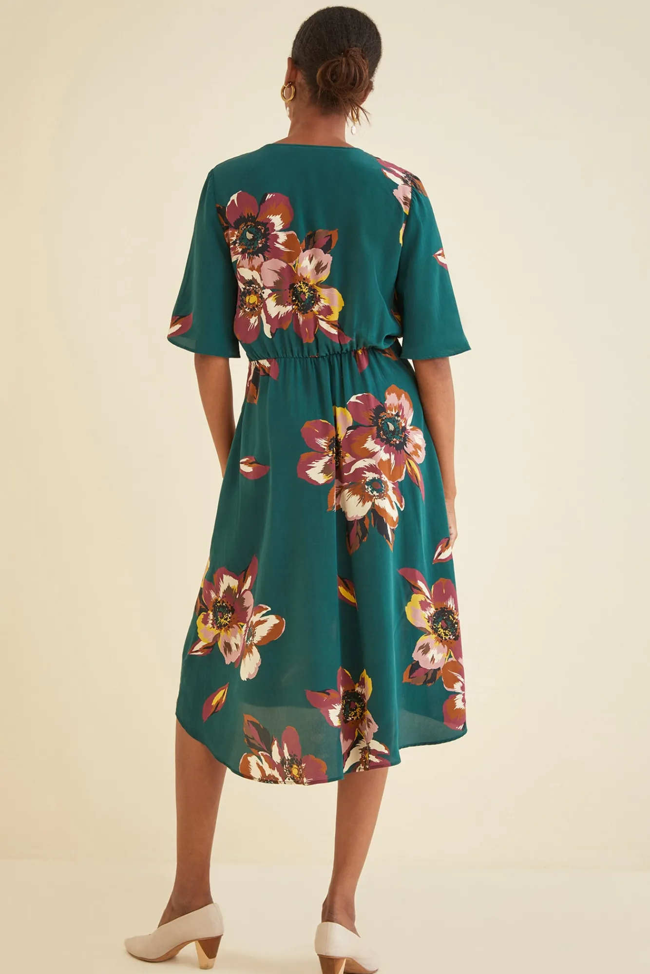 Amour Vert Joselle Silk Dress- Dresses|Clearance