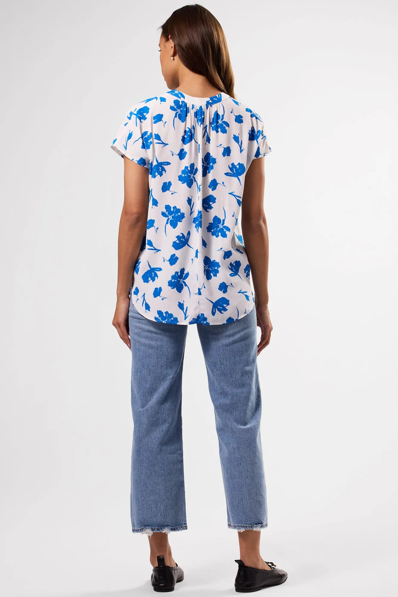 Amour Vert Renata Crepe Blouse- Tops|Clearance