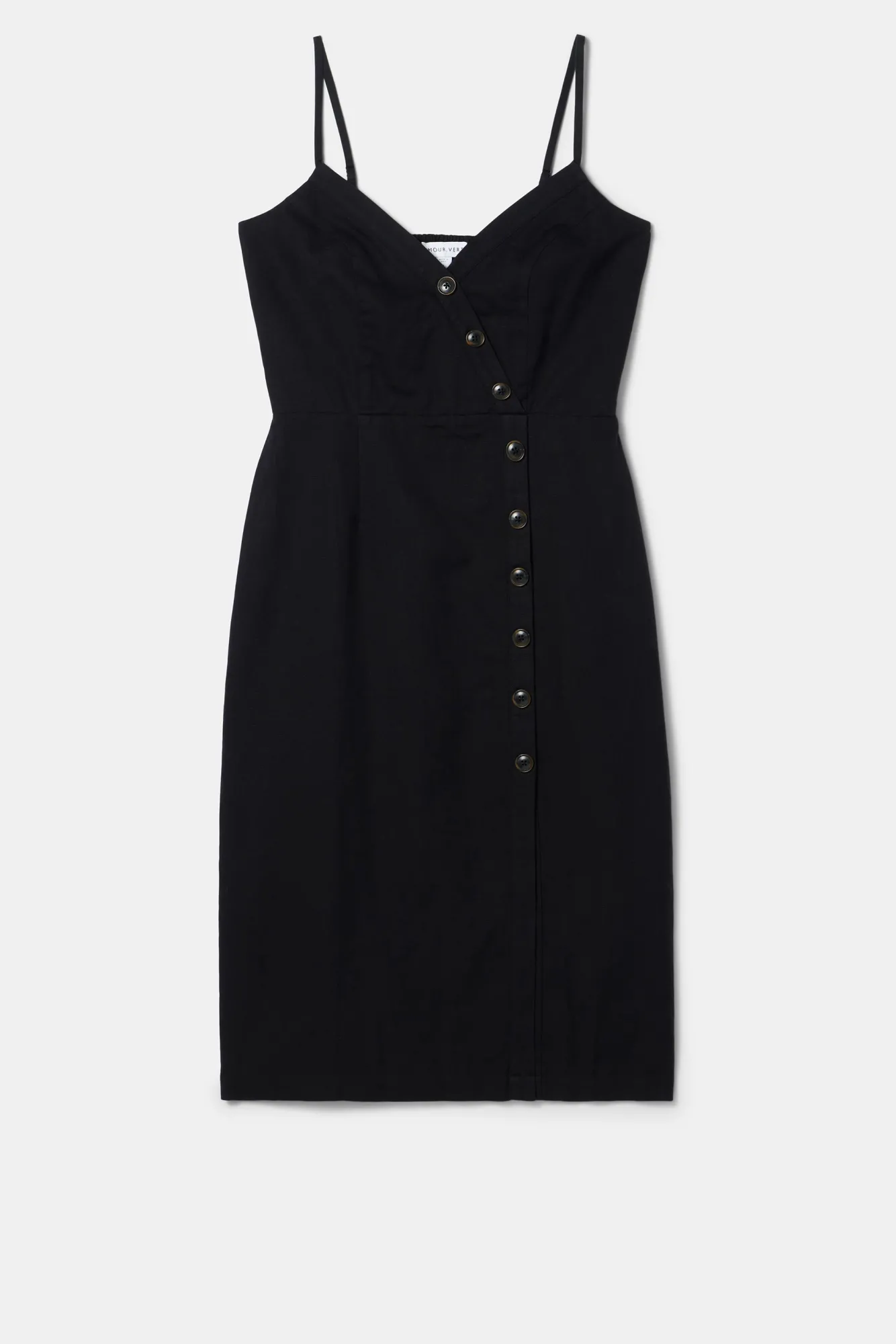 Amour Vert Lila Cotton Linen Dress- Dresses|Clearance