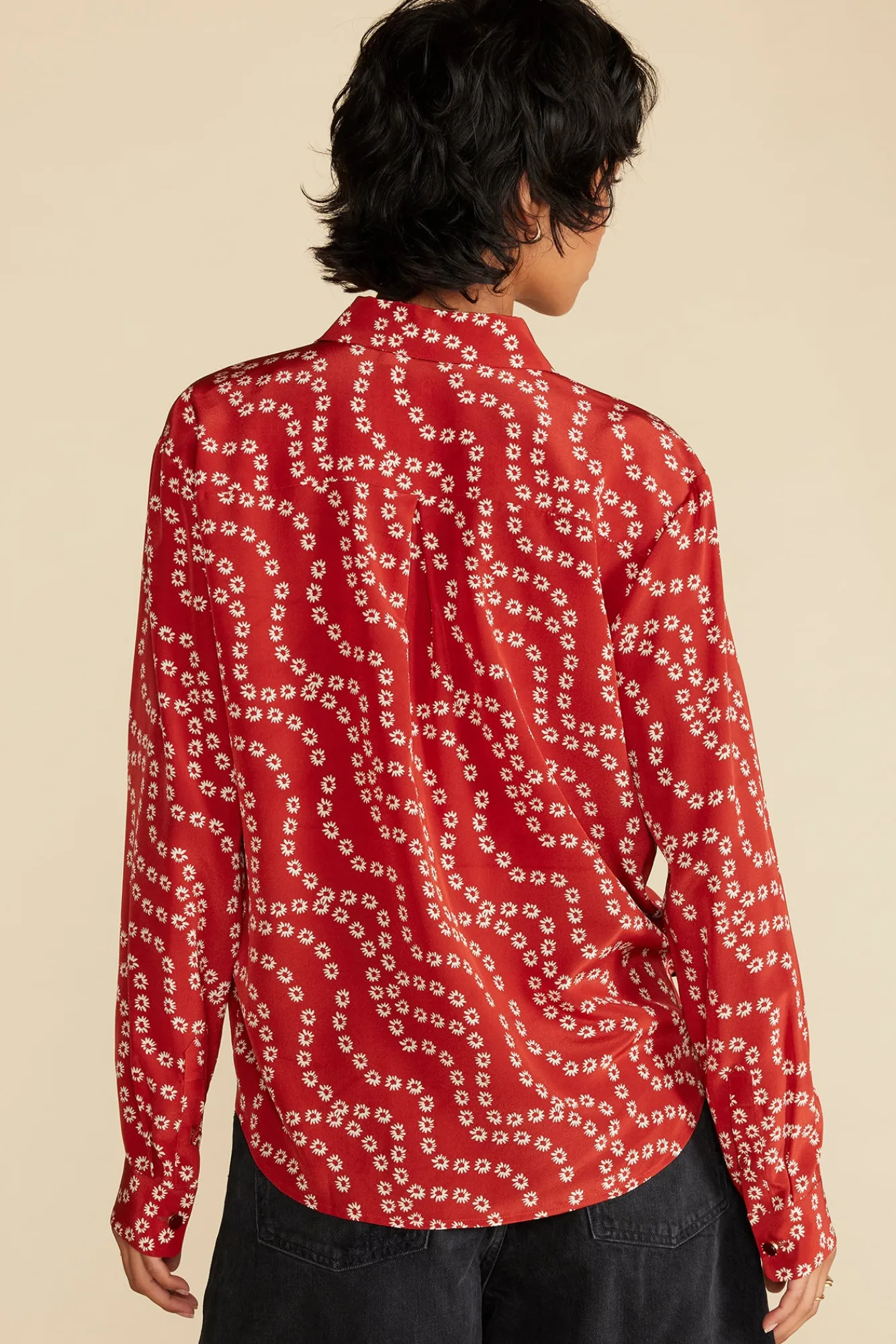 Amour Vert Bixby Washable Silk Blouse- Tops|Blouses & Shirts