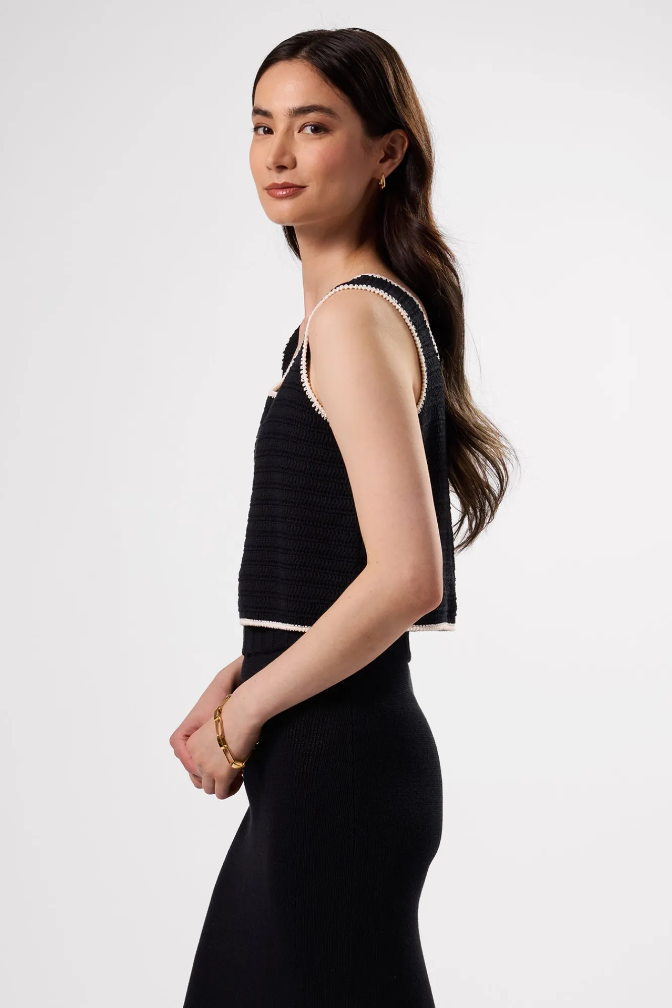 Amour Vert Antibes Crochet Tank- Tops|Clearance