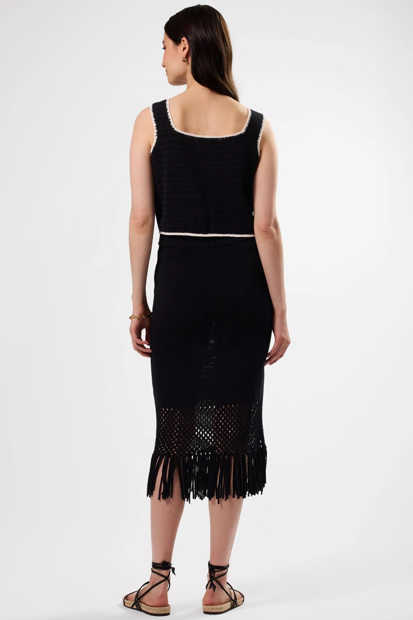 Amour Vert Antibes Crochet Tank- Tops|Clearance