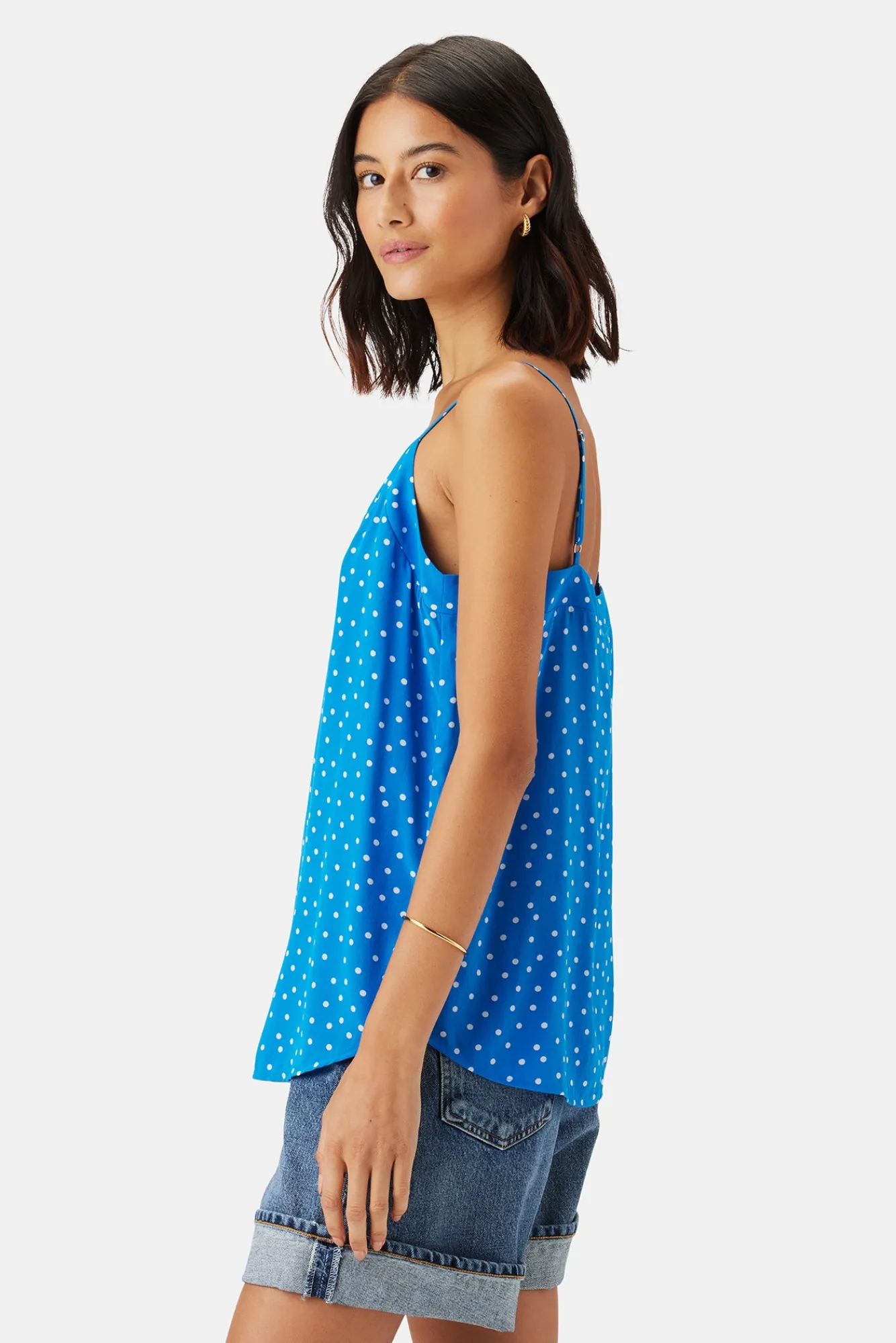 Amour Vert Barlow Washable Silk Tank- Tops|Clearance
