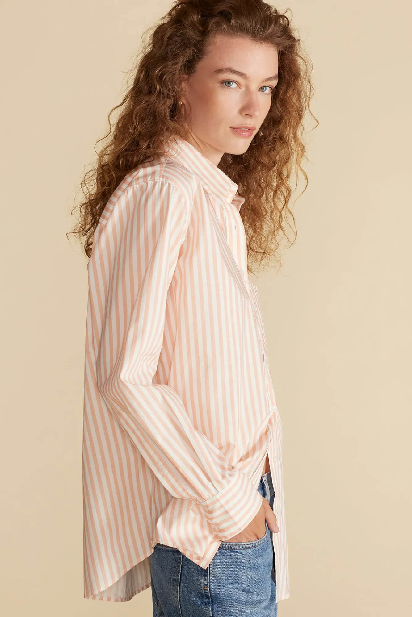 Amour Vert Henri Button Down Shirt- Blouses & Shirts|Tops