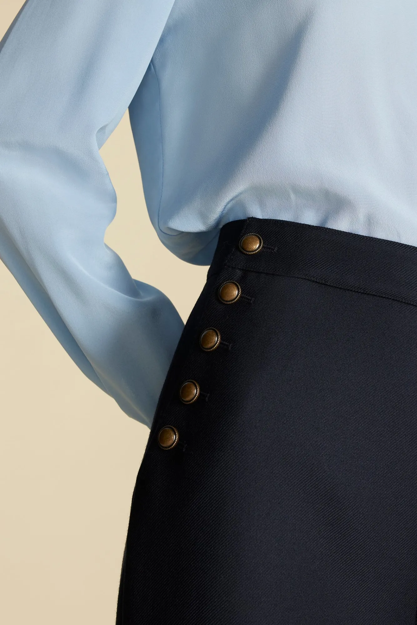 Amour Vert Sailor Wide Leg Trouser- Pants