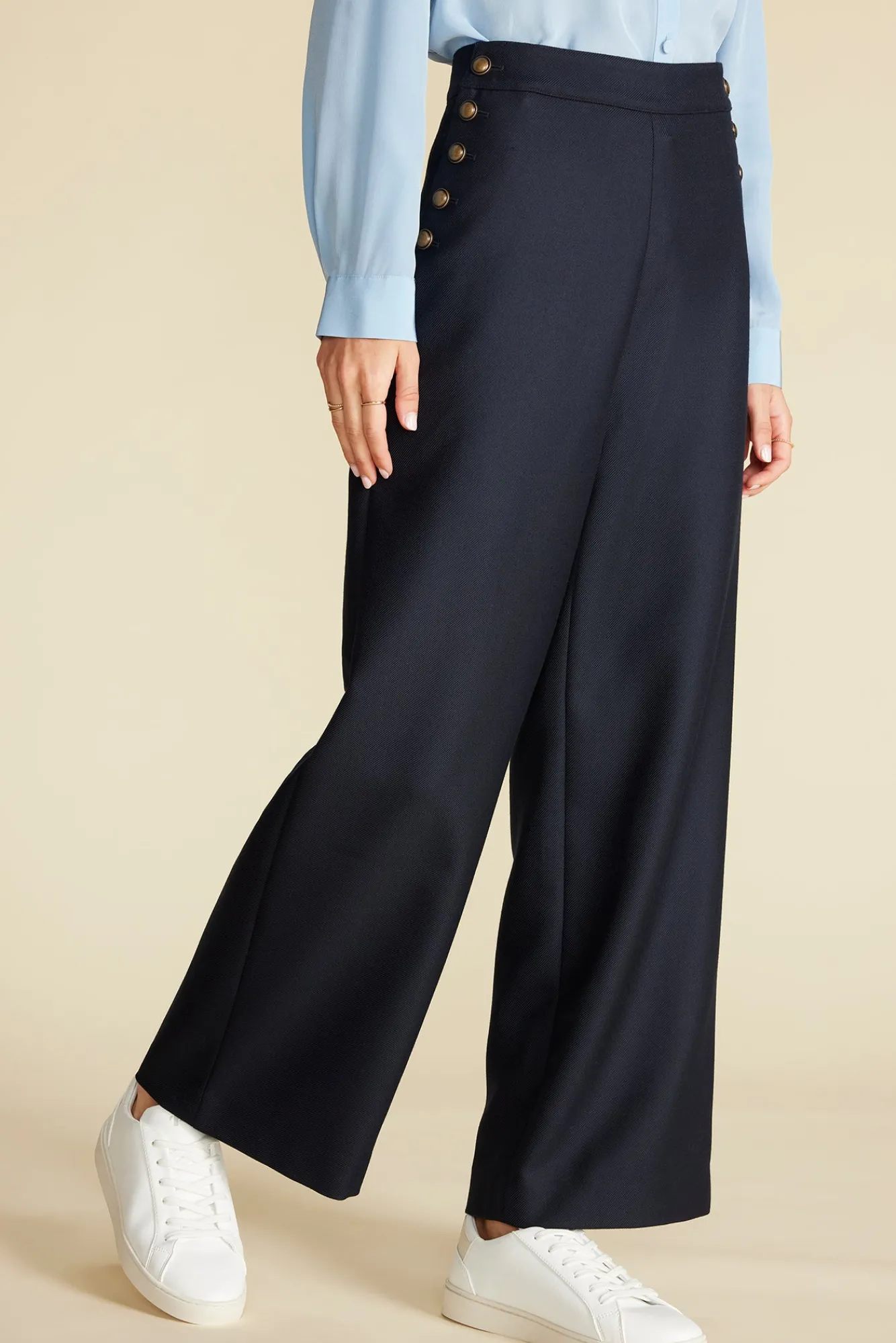 Amour Vert Sailor Wide Leg Trouser- Pants