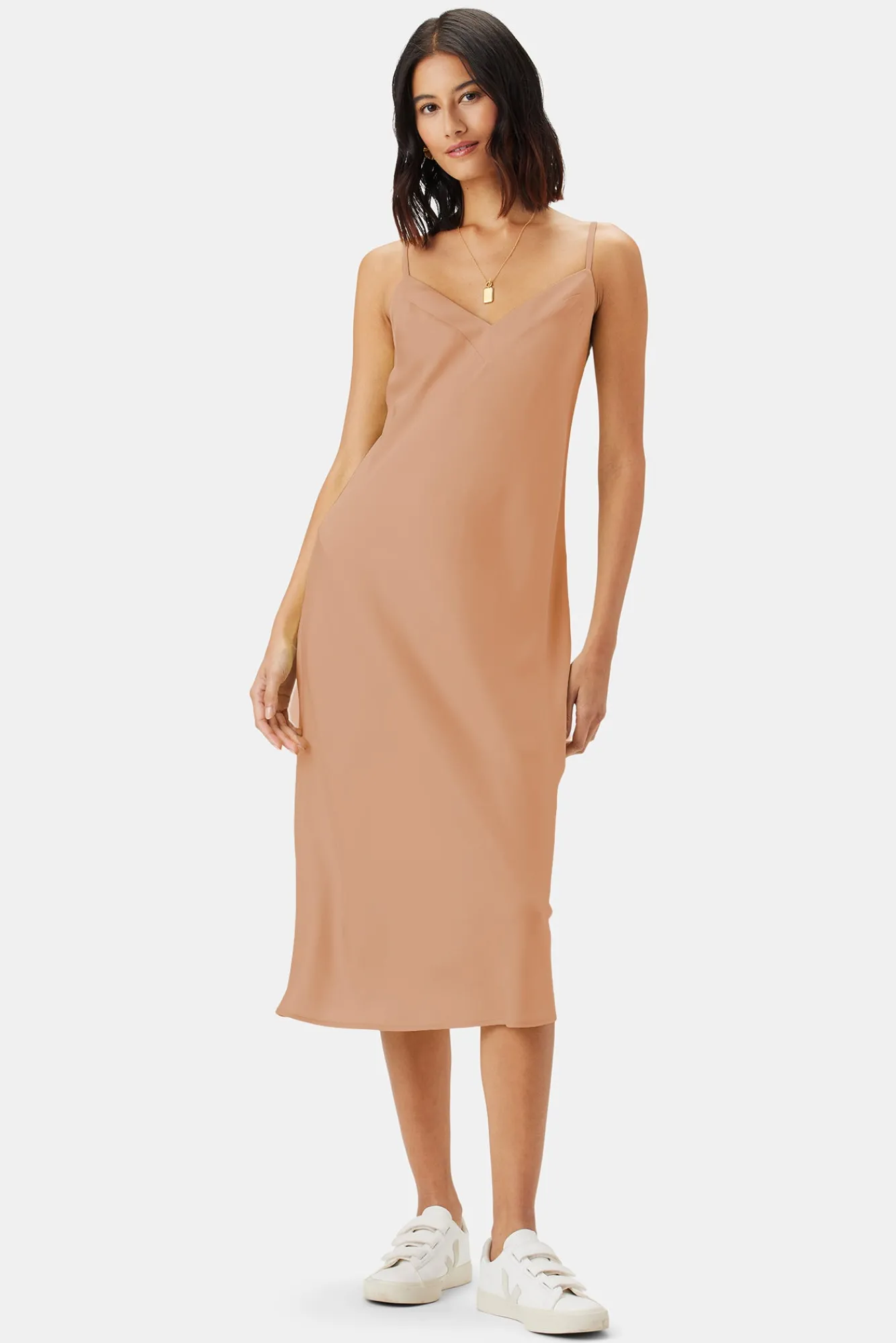 Amour Vert Briana Washable Silk Dress- Dresses|Clearance