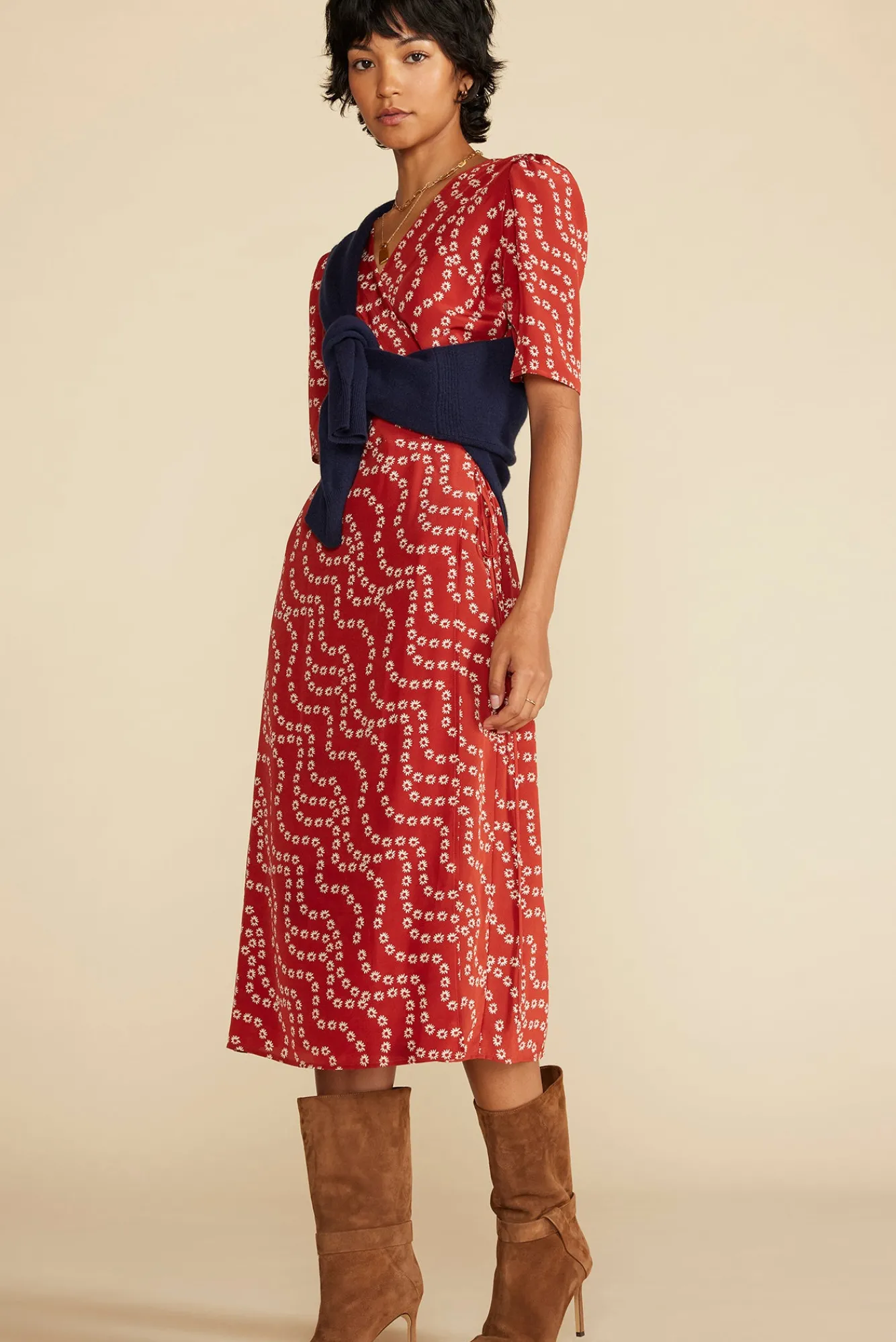 Amour Vert Nicolette Washable Silk Dress- Dresses