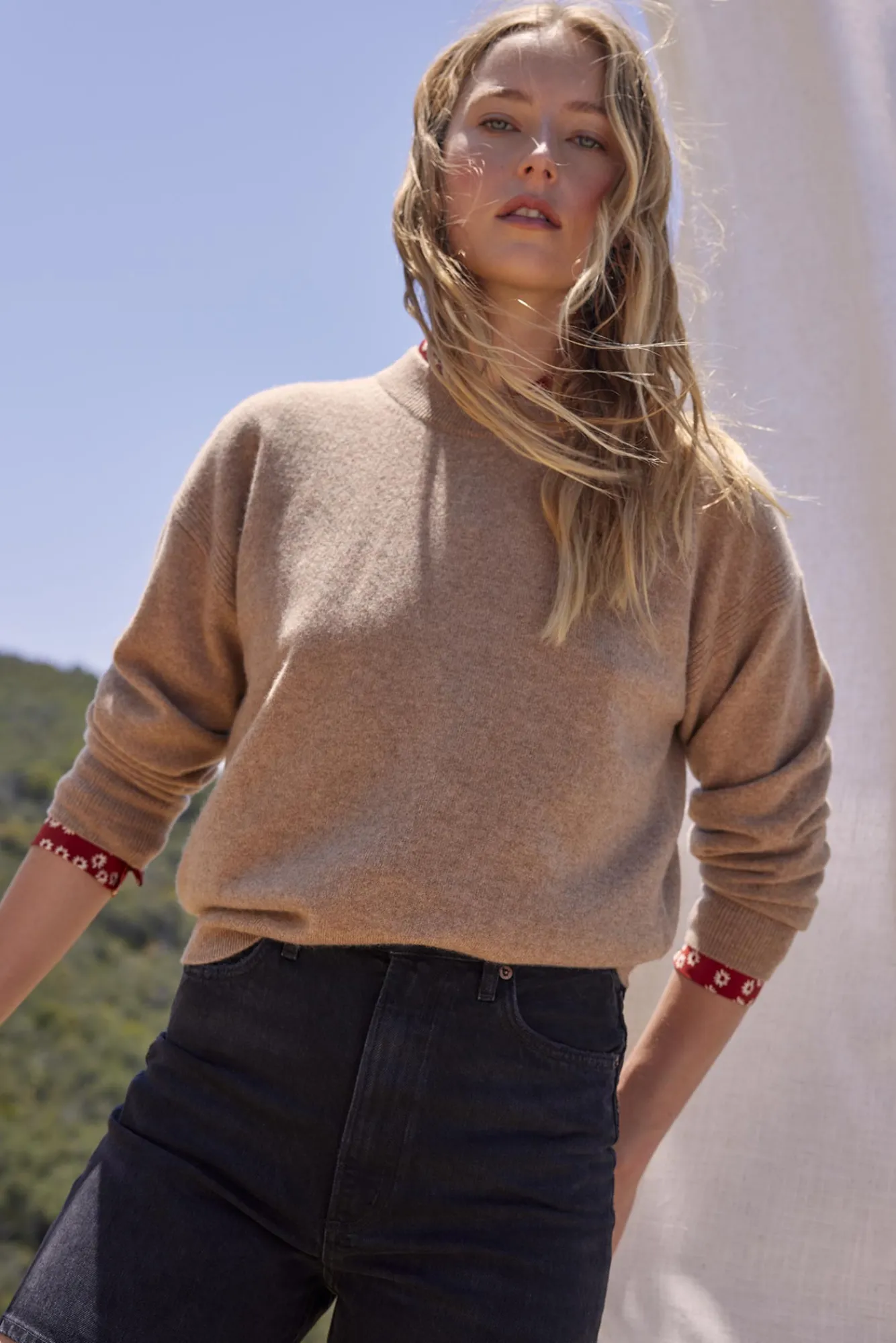 Amour Vert Pearl Cashmere Sweater- Sweaters & Cardigans