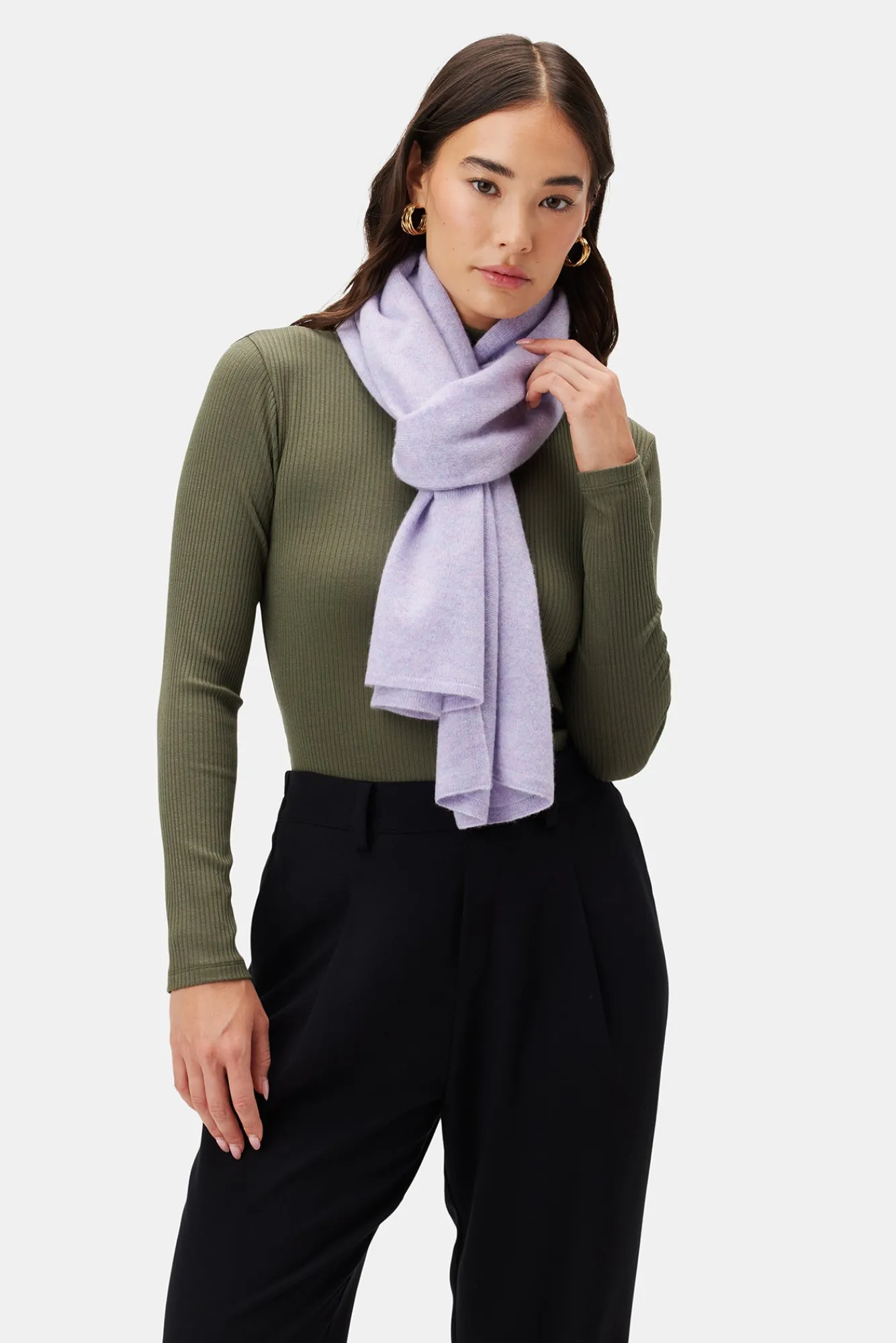 Amour Vert Jolie Cashmere Scarf- Scarves|Clearance