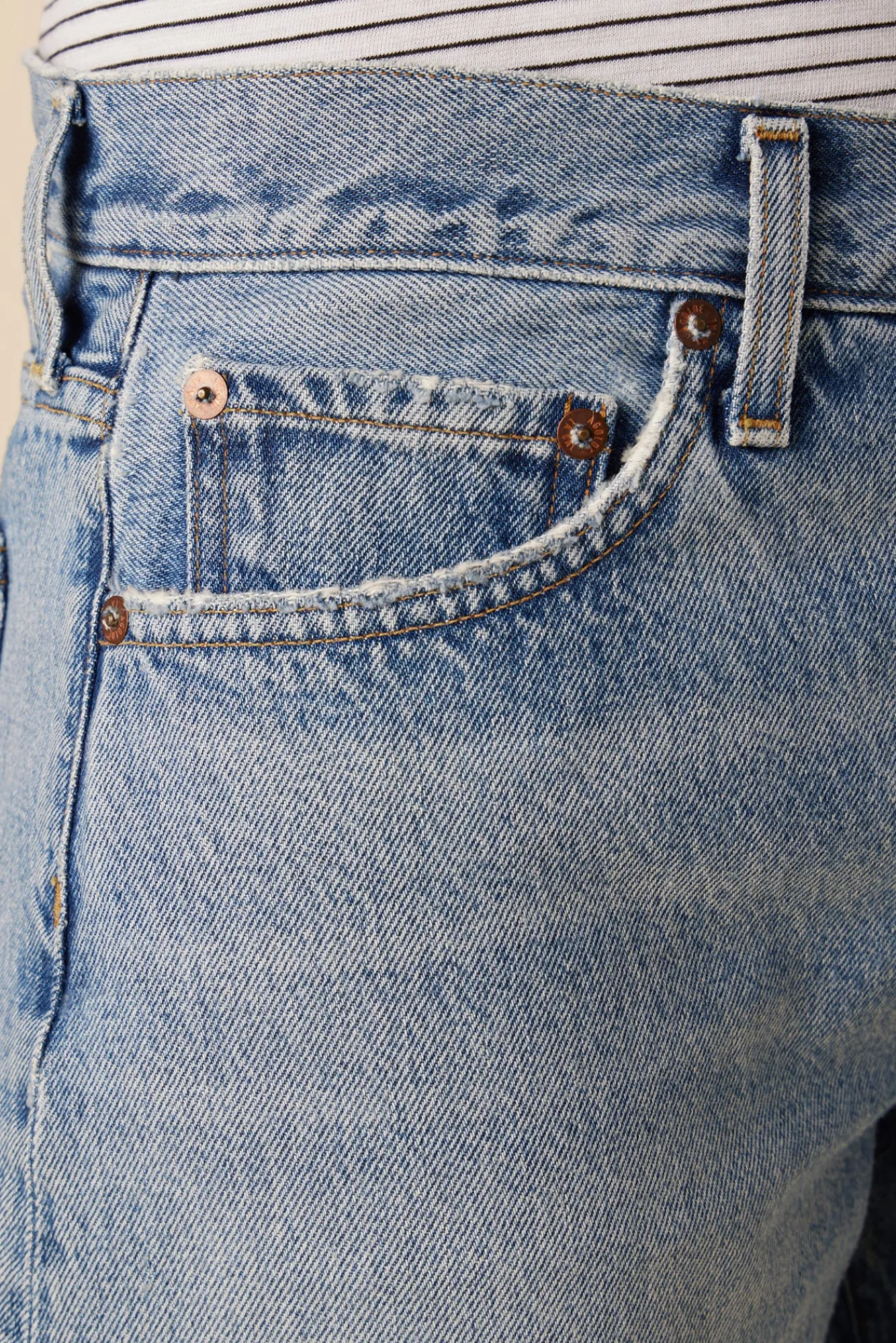 Amour Vert AGOLDE Parker Long Denim Short- Clearance