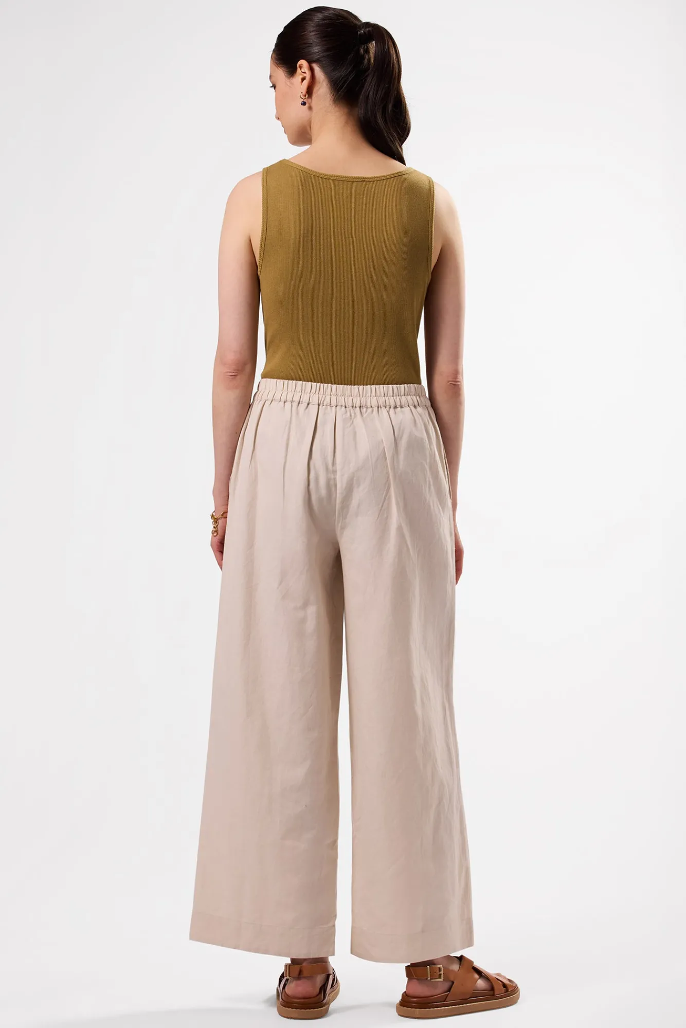 Amour Vert Malia Cotton Linen Pant- Clearance