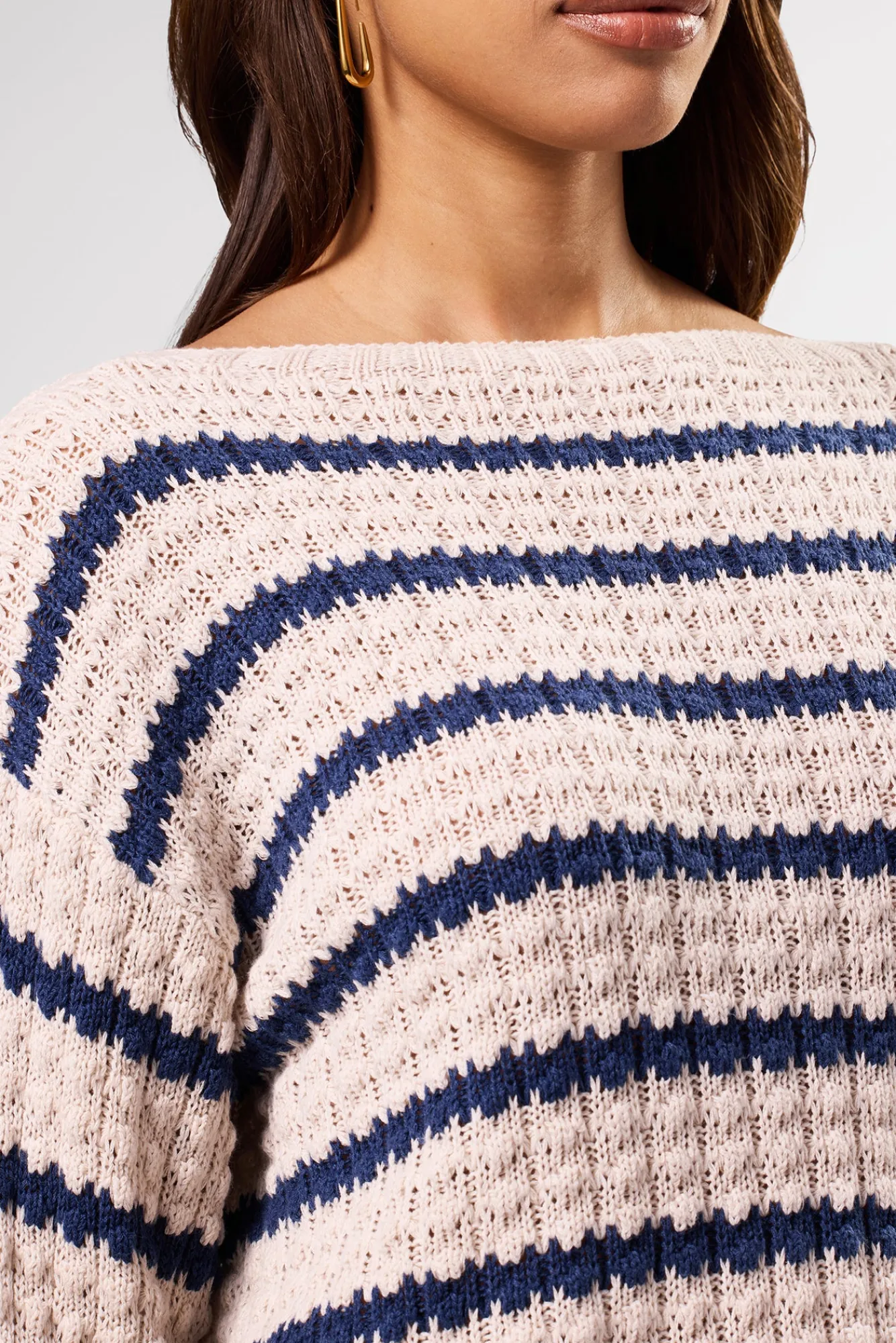 Amour Vert Stripe Novelty Sweater- Sweaters & Cardigans|Clearance