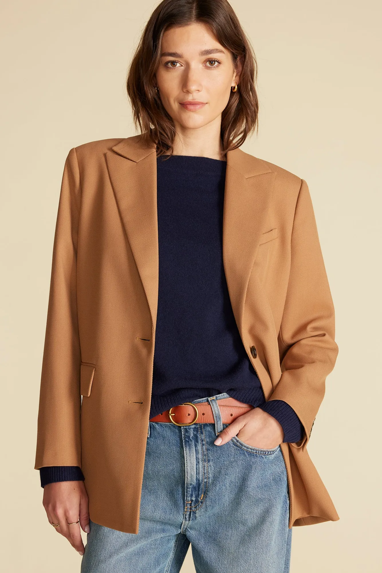 Amour Vert Alix Boyfriend Blazer- Jackets & Outerwear|Clearance