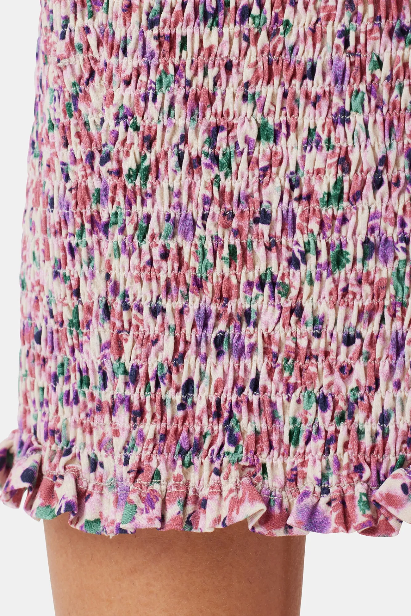 Amour Vert Eunice Smocked Skirt- Skirts|Clearance